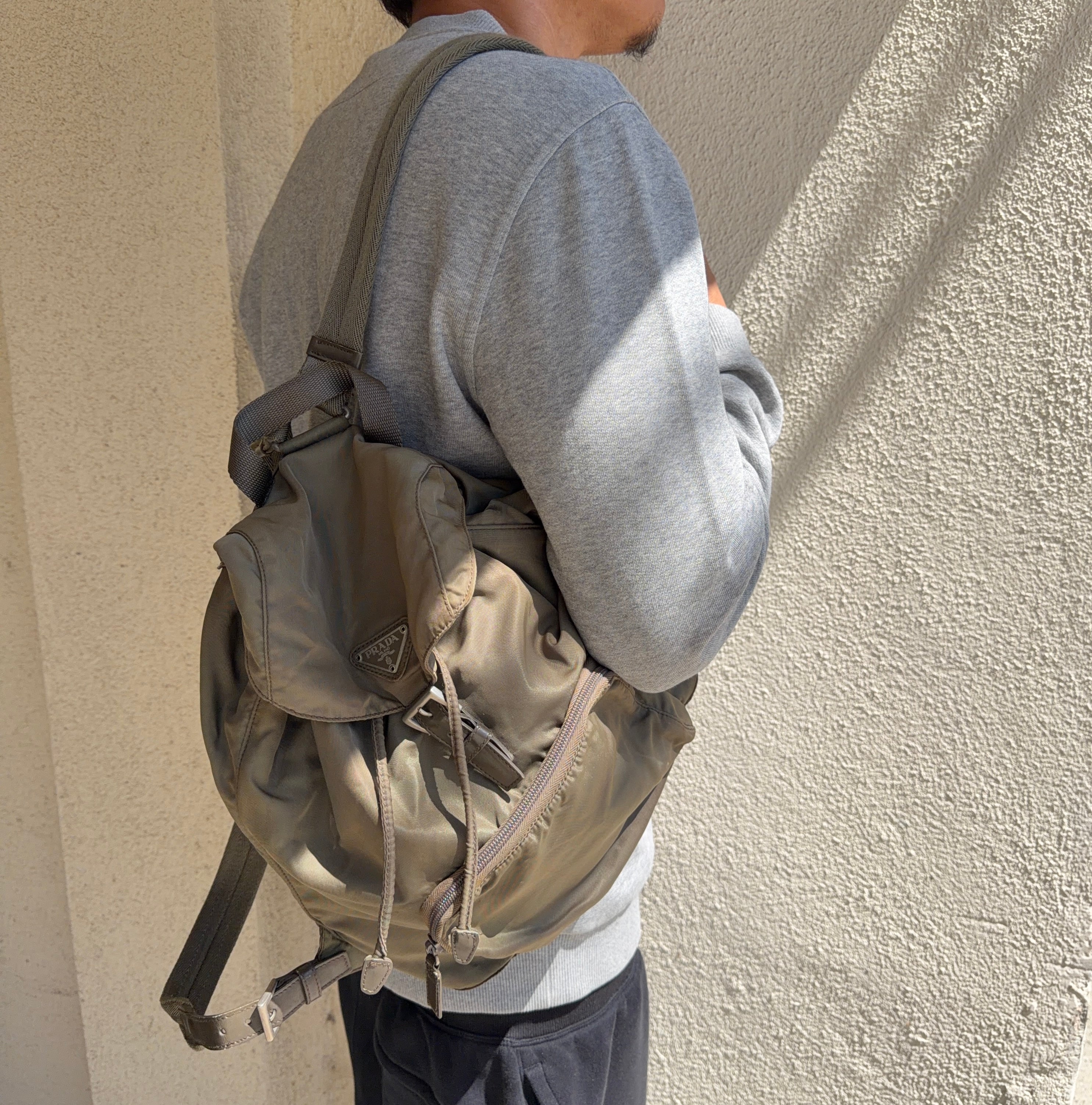 2000s Prada Milano ‘Militare’ Tessuto Nylon Backpack