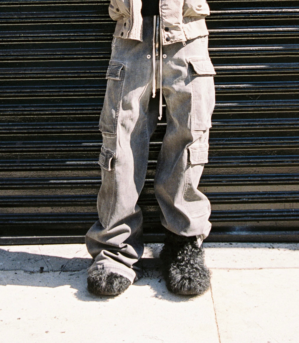 FW99 Prada Sport Black Fur Snow Boots