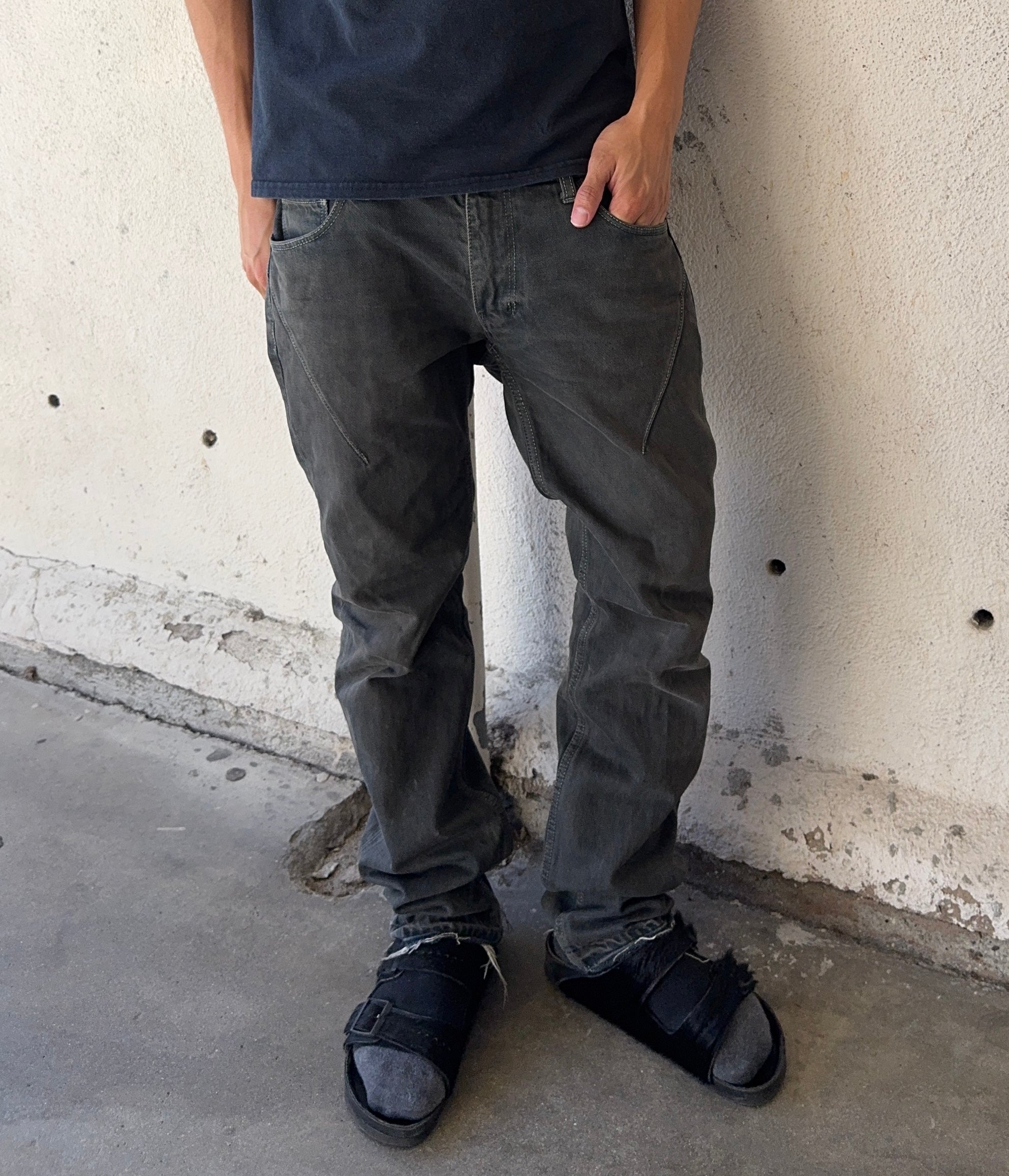 SS08 Number (N)ine “Birds” Mudwash Pain Denim