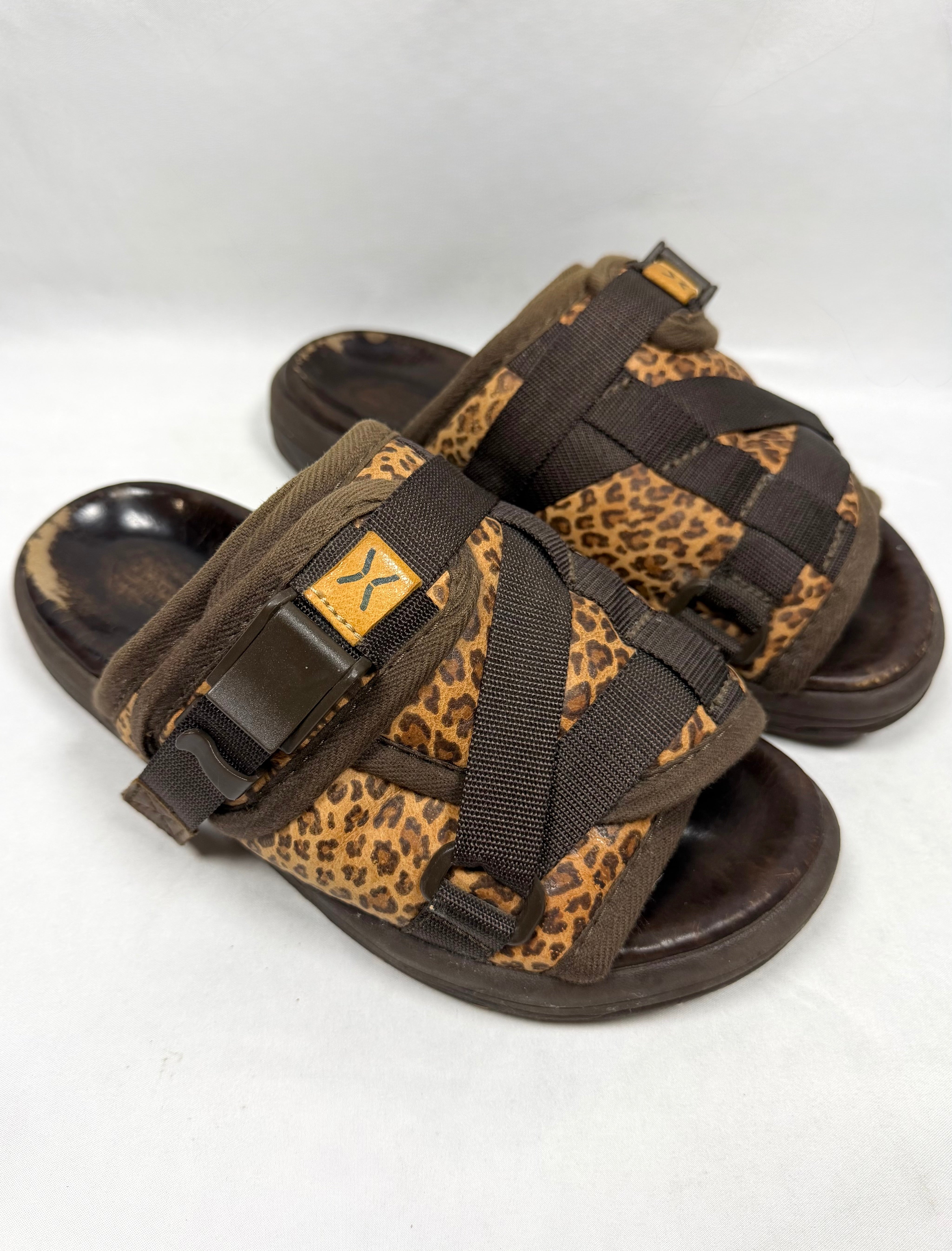 SS17 Visvim Brown Leopard Christo Sandals