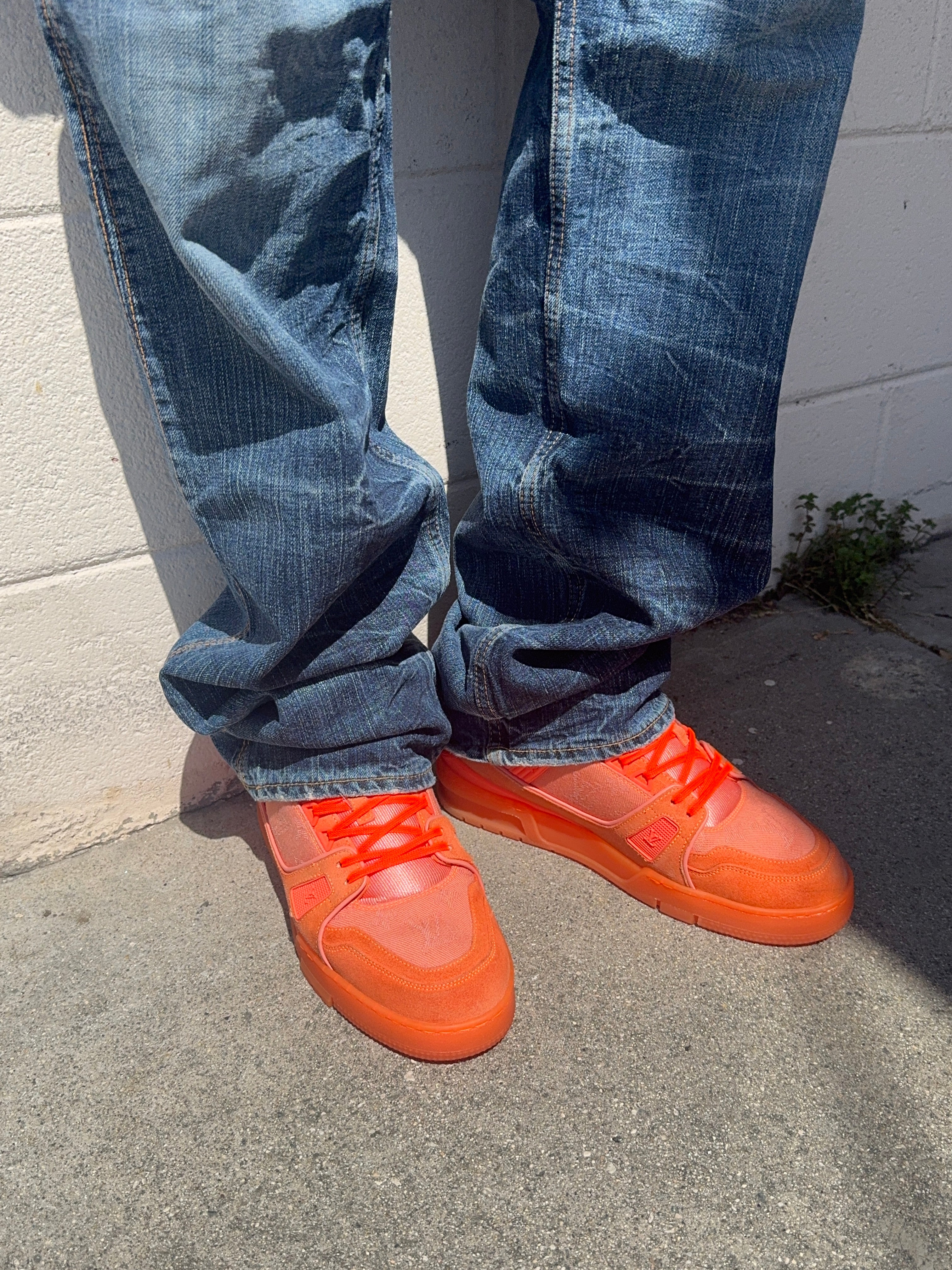 Louis Vuitton ‘Solar Orange’ Virgil Abloh LV Trainer Sneaker