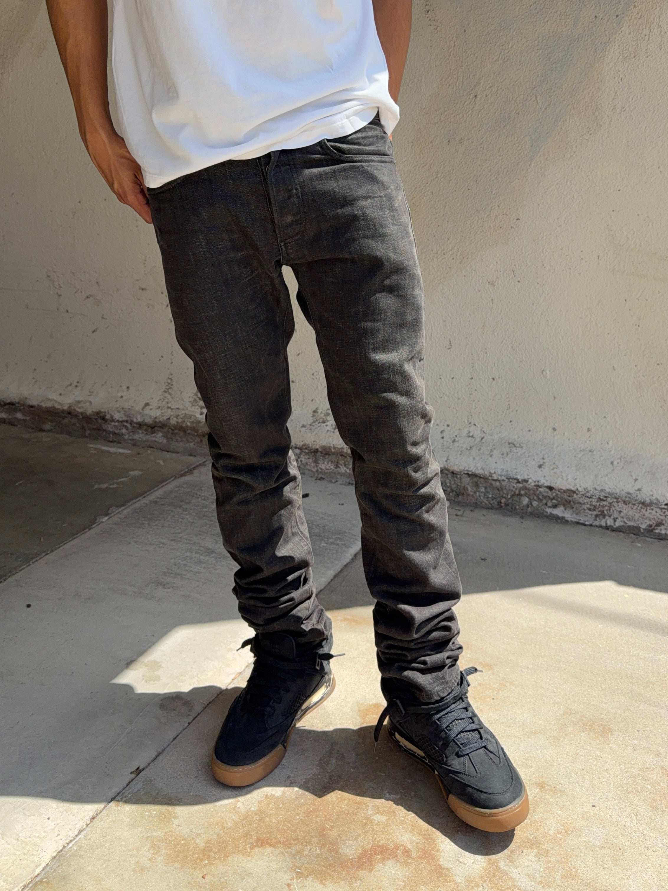 FW10 Dior Homme Kris Van Assche ‘Clawmark’ Black Unaltered MIJ Denim