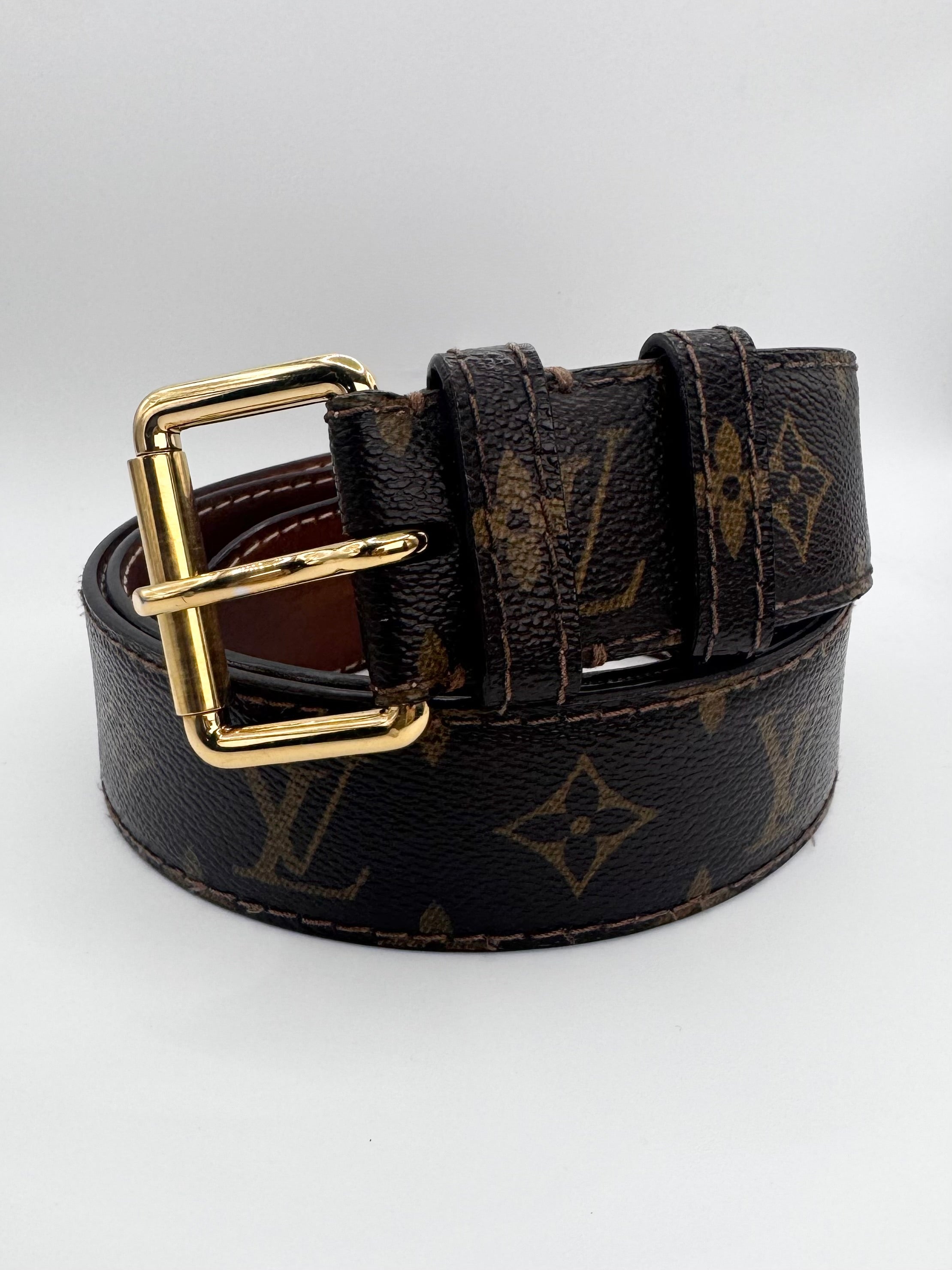 2000s Louis Vuitton Marc Jacobs  ‘Ceinture’ Monogram Leather Belt