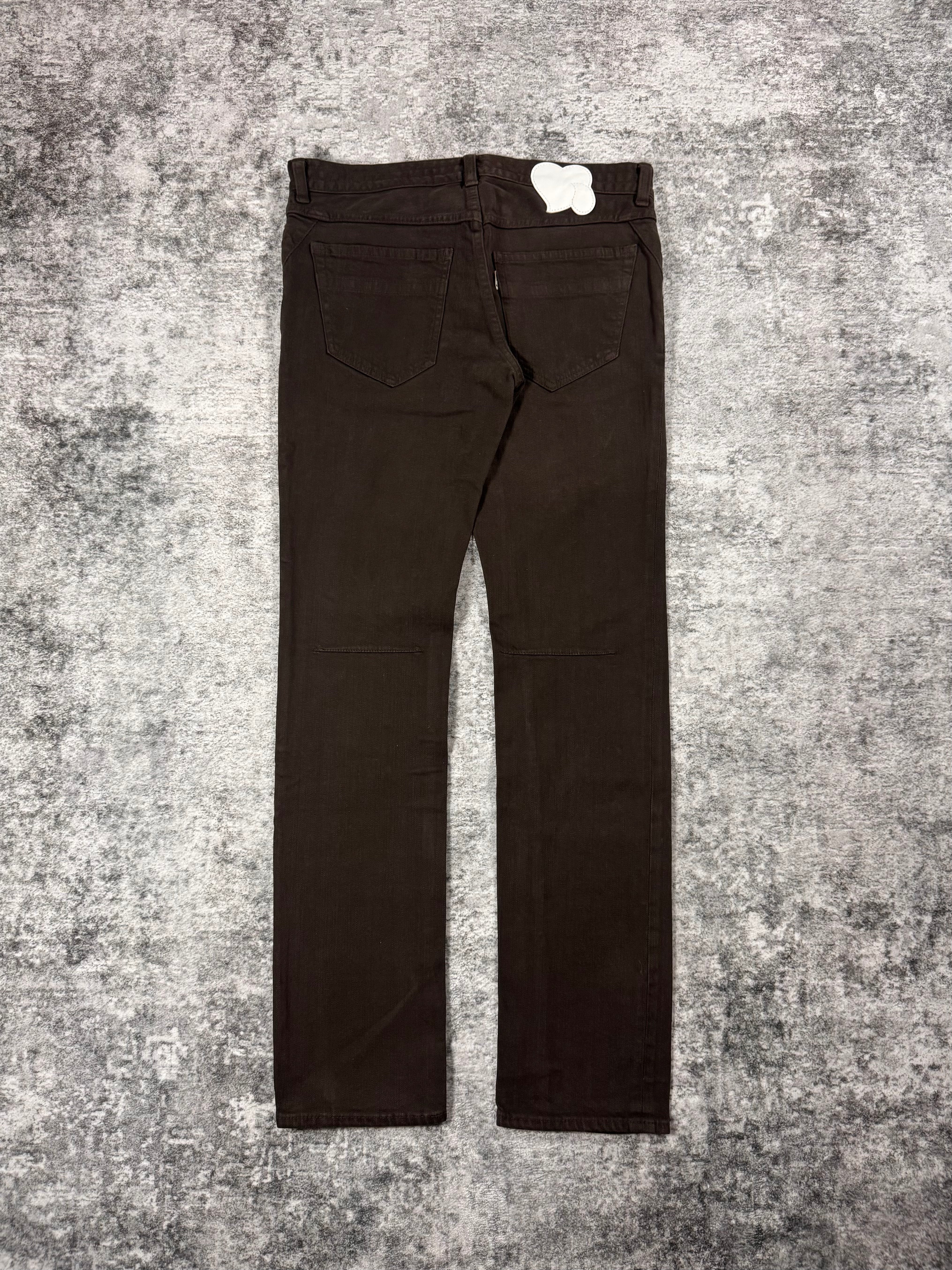 SS07 Number (N)ine “About A Boy” Dark Brown Pain Denim