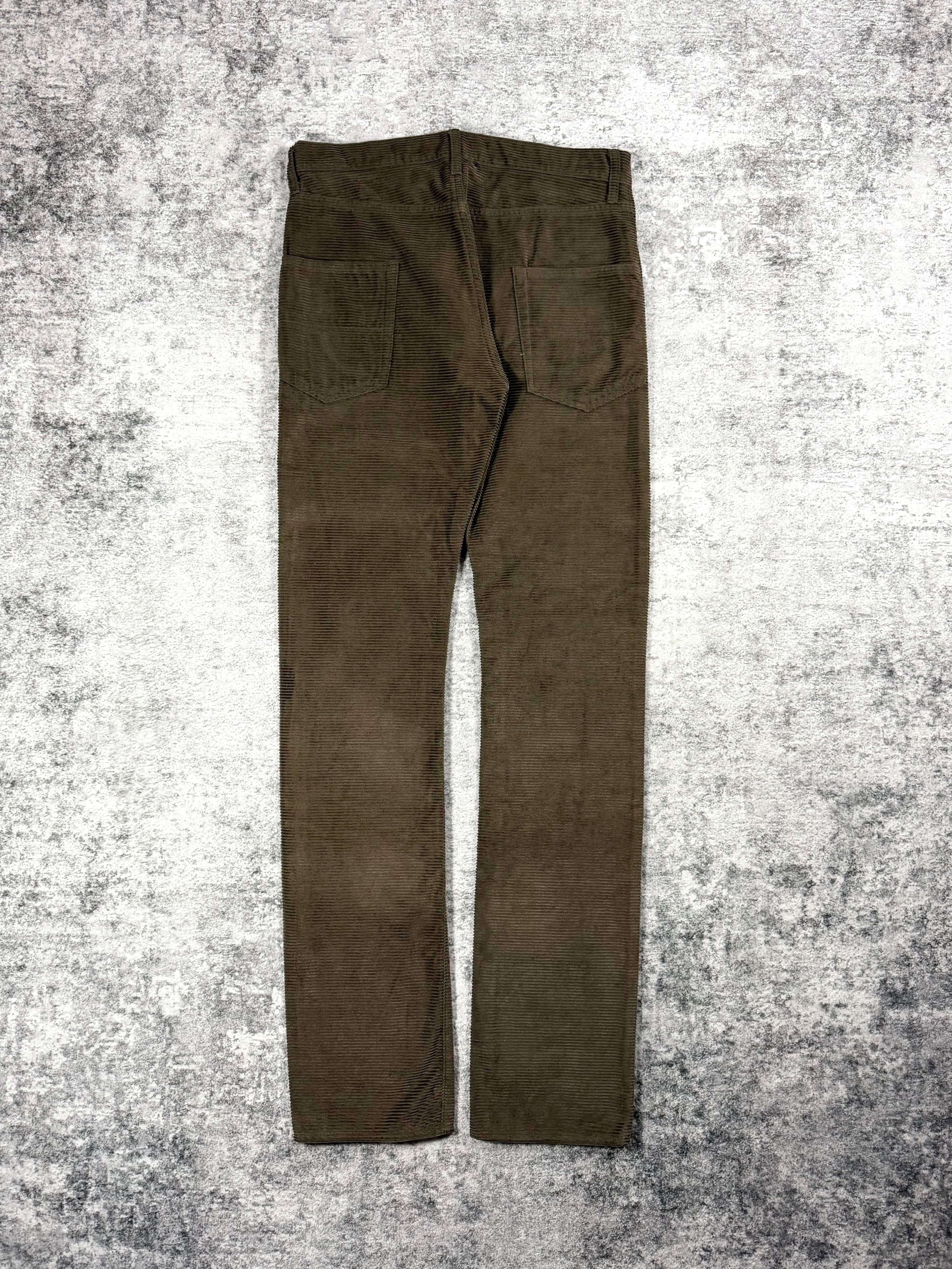 AW05 Undercover “Arts & Crafts” Brown Horizontal Corduroy Jeans