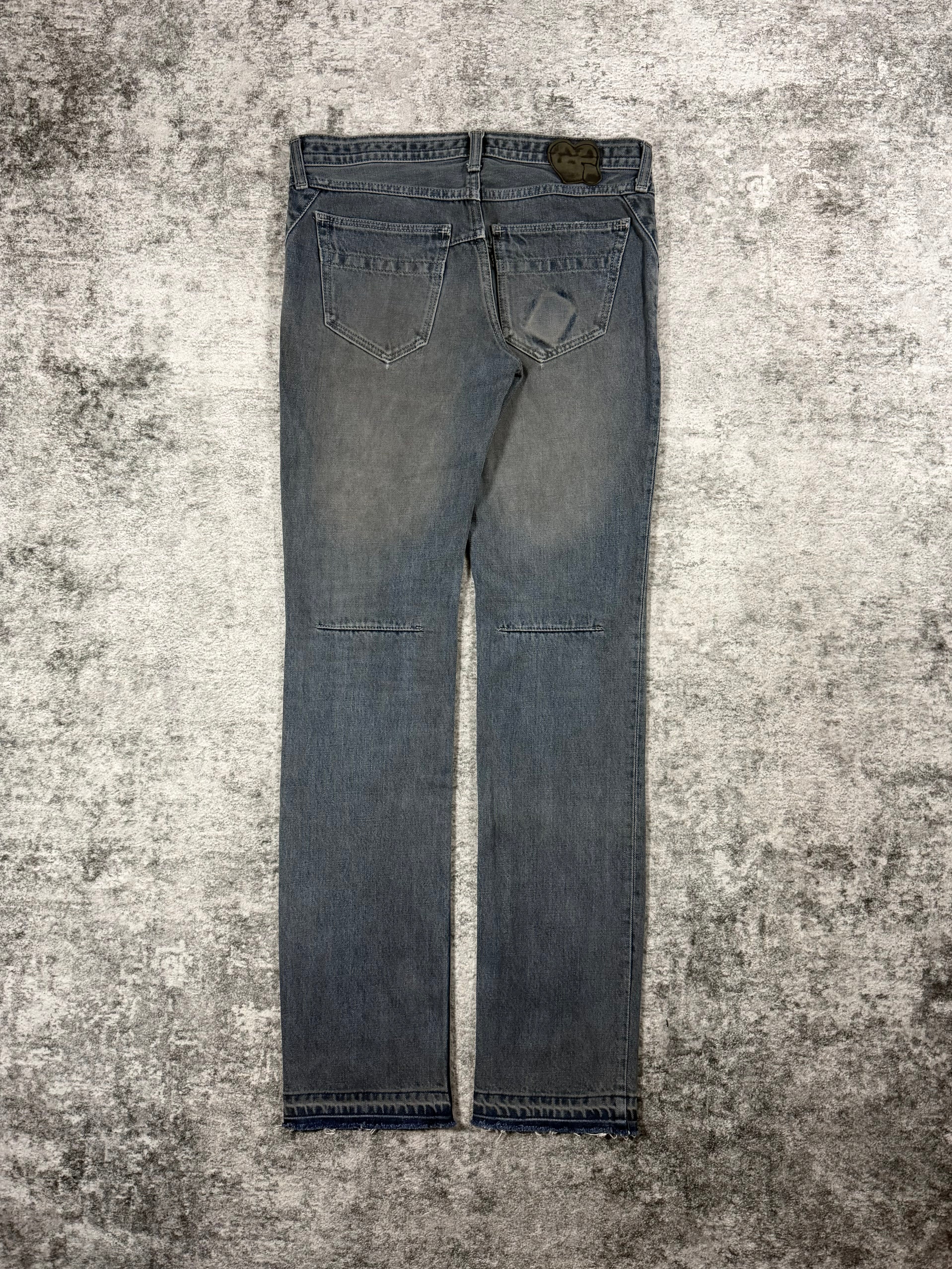 FW07 Number (N)ine “Love God Murder” Dirty Indigo Mudwash Pain Denim