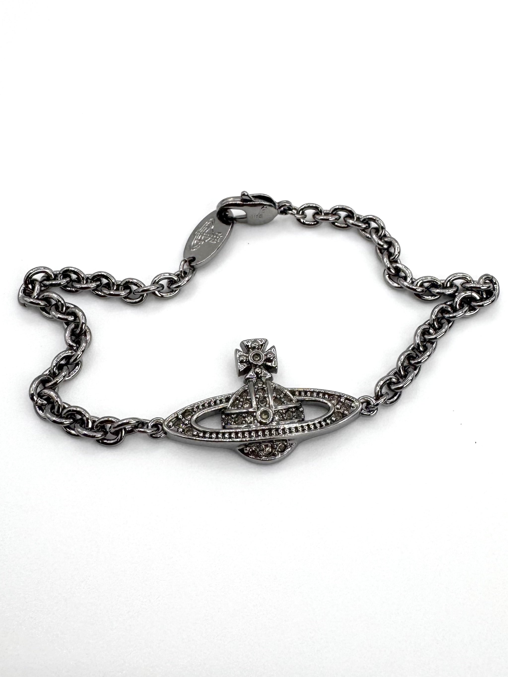 Vivienne Westwood Gun Metal ‘Saturn Orb’ Bracelet