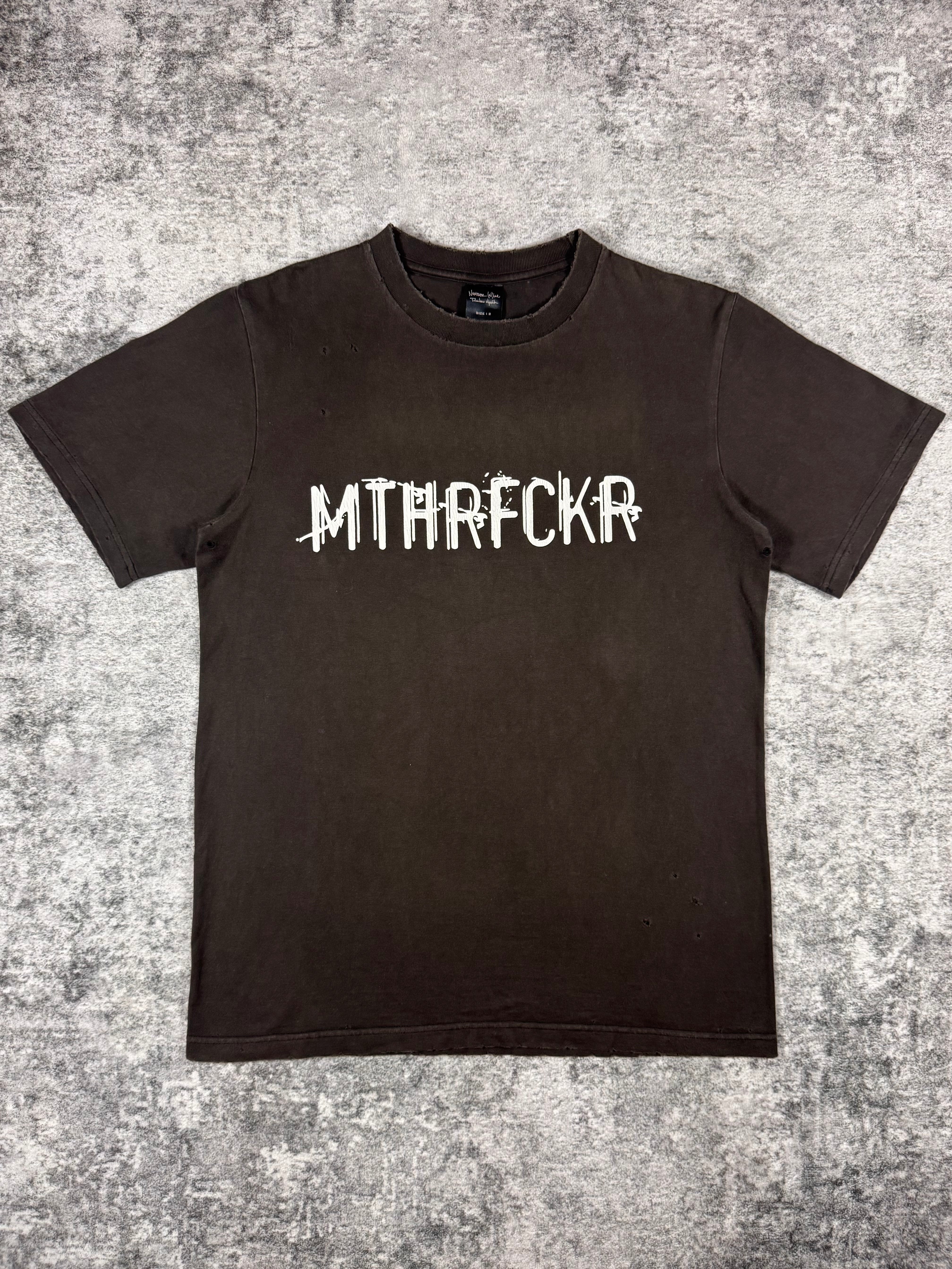 SS04 Number (N)ine ‘MTRFCKR’  Fuck You Distressed T shirt