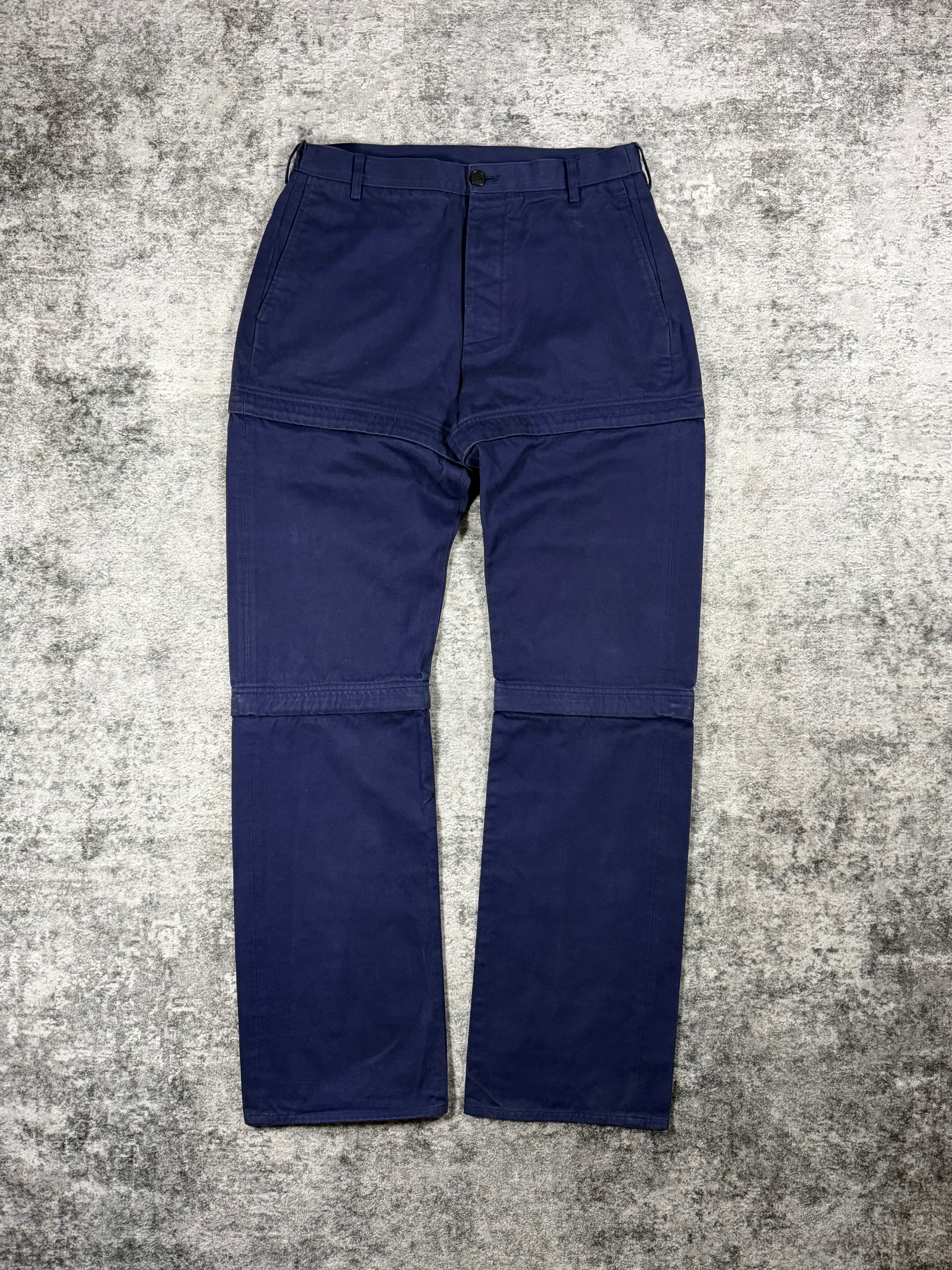 SS18 Balenciaga ‘Europa!’ Navy Convertible Zip-Off Denim