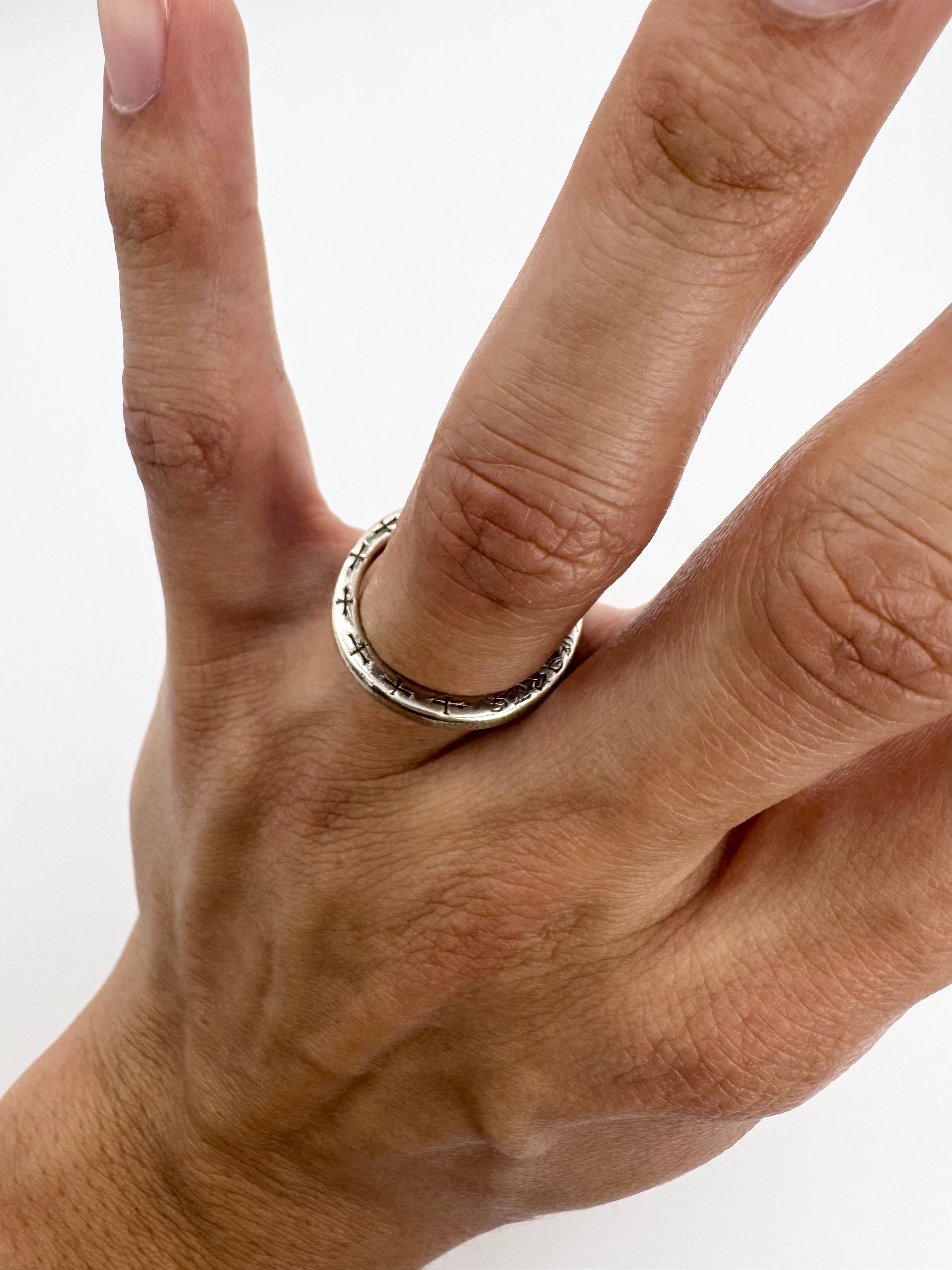 Chrome Hearts ‘NTFL’ Cross Spacer Ring