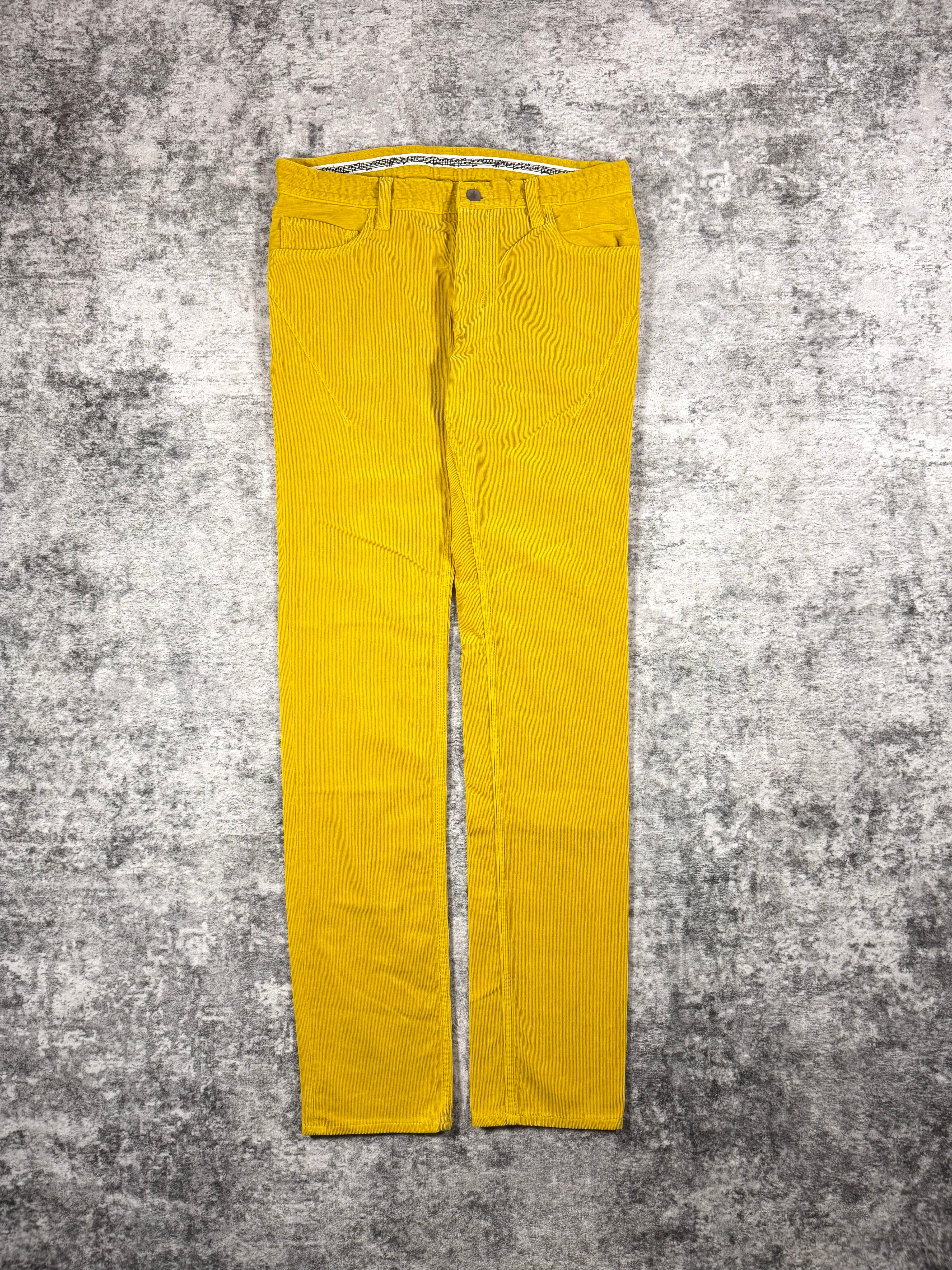 FW09 Number (N)ine “A Closed Feeling” Yellow Pain Corduroy Pants From Takahiro Miyashita 