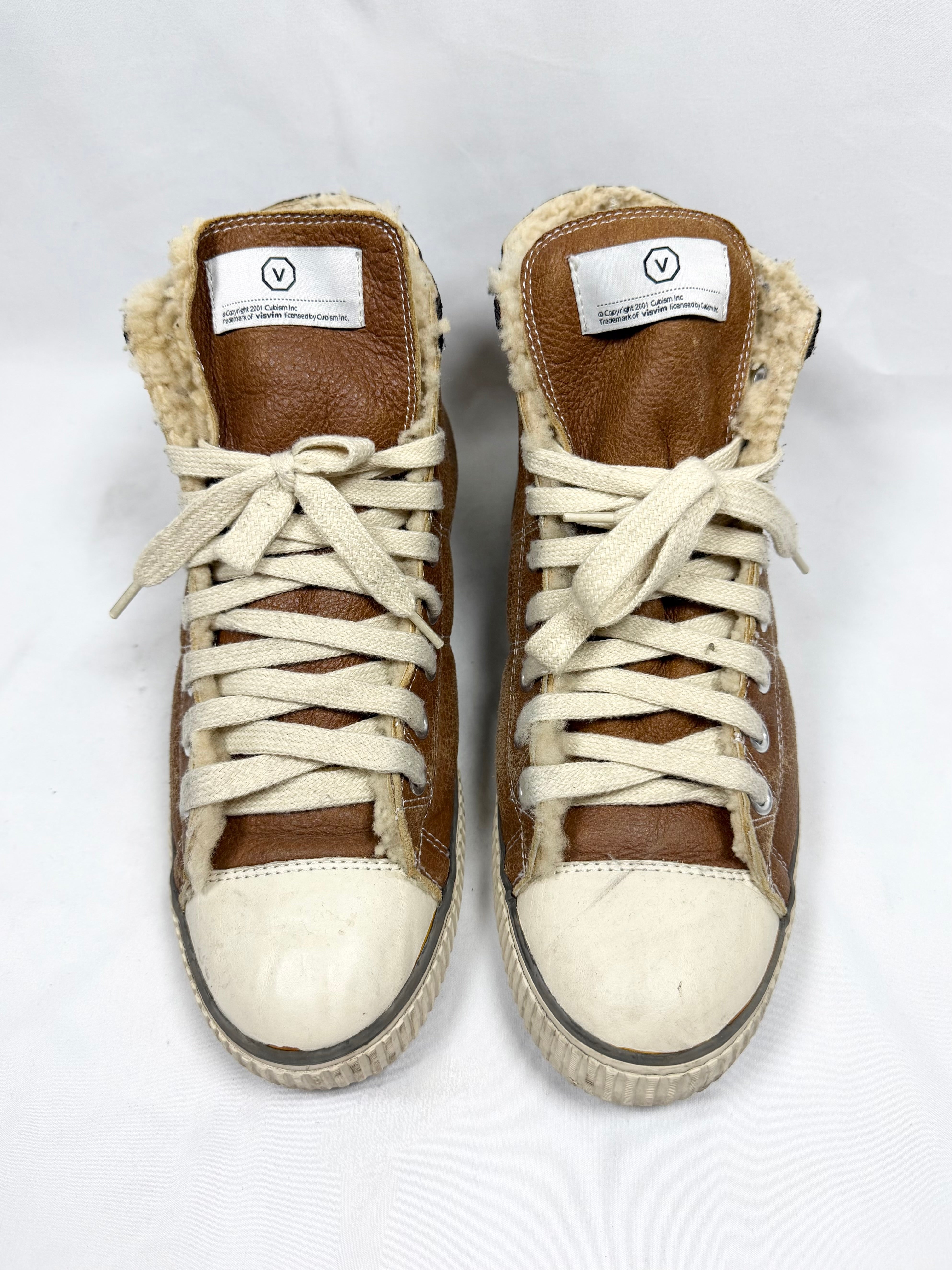 2000s Visvim ‘Skagway’ Shearling Fur Lined High Top Sneaker