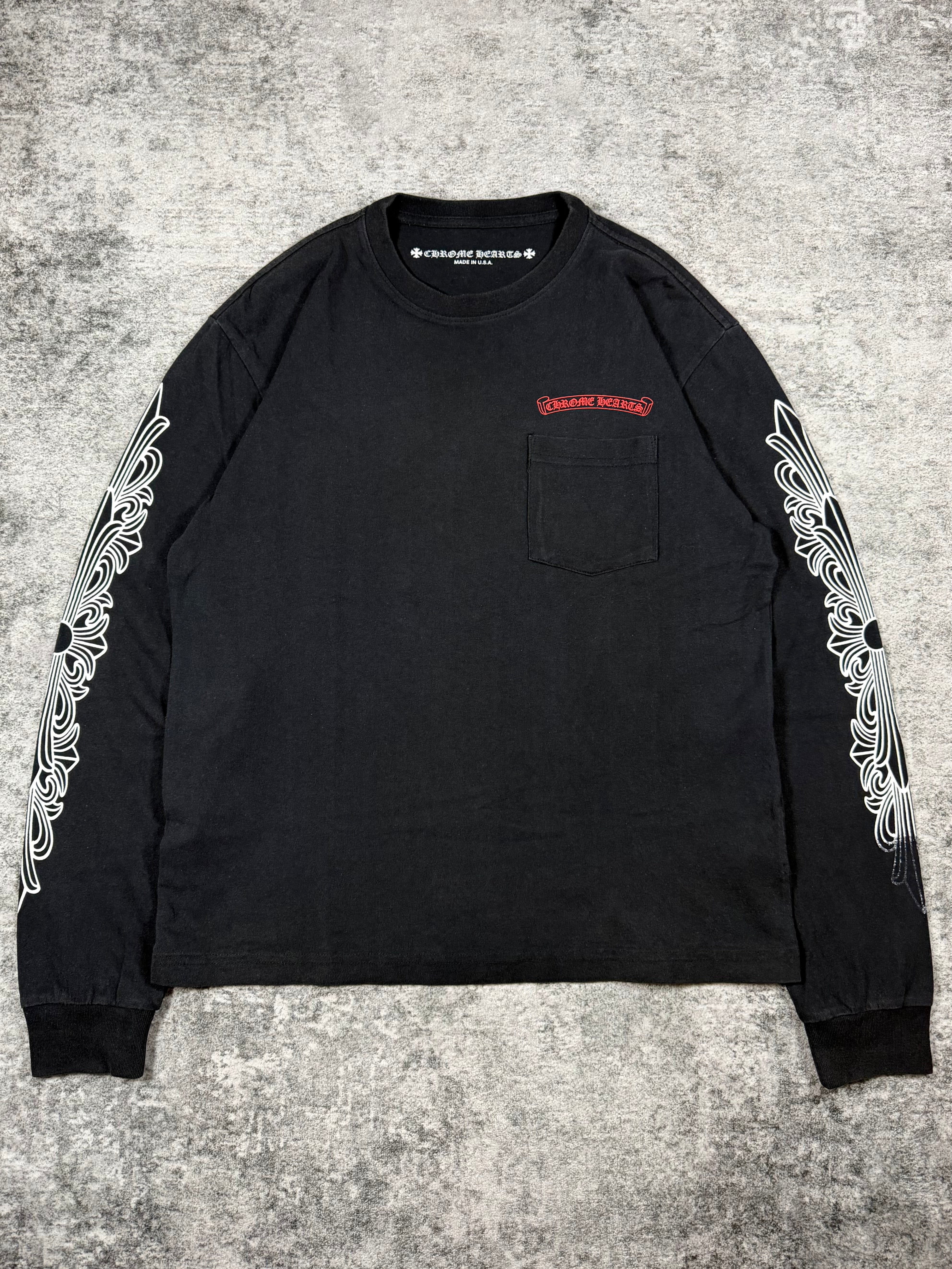 Chrome Hearts Matty Boy ‘Chomper’ Floral Cross Longsleeve