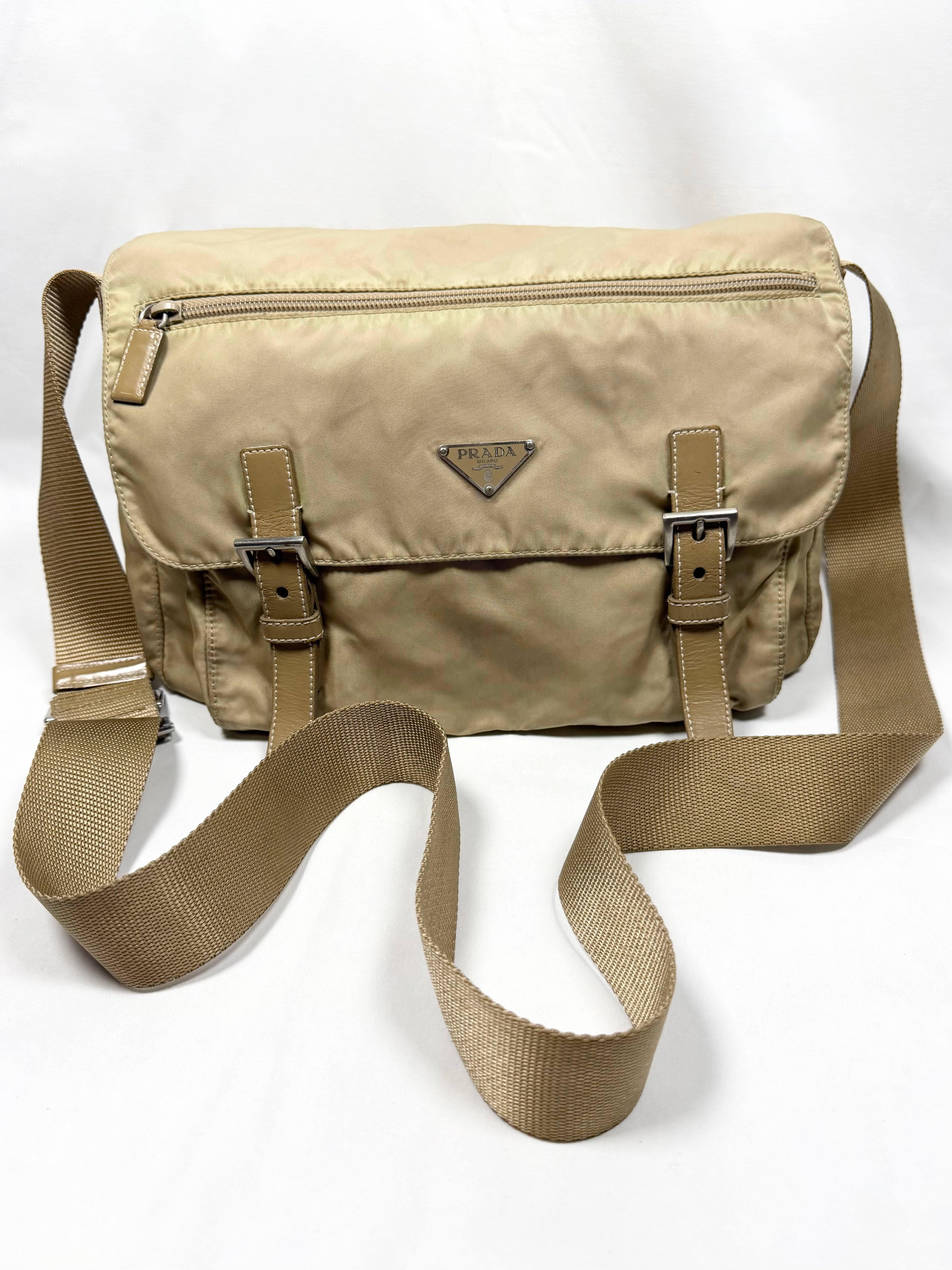 2011 Prada ‘Camello’ Vela Sport Nylon Crossbody Messenger Bag