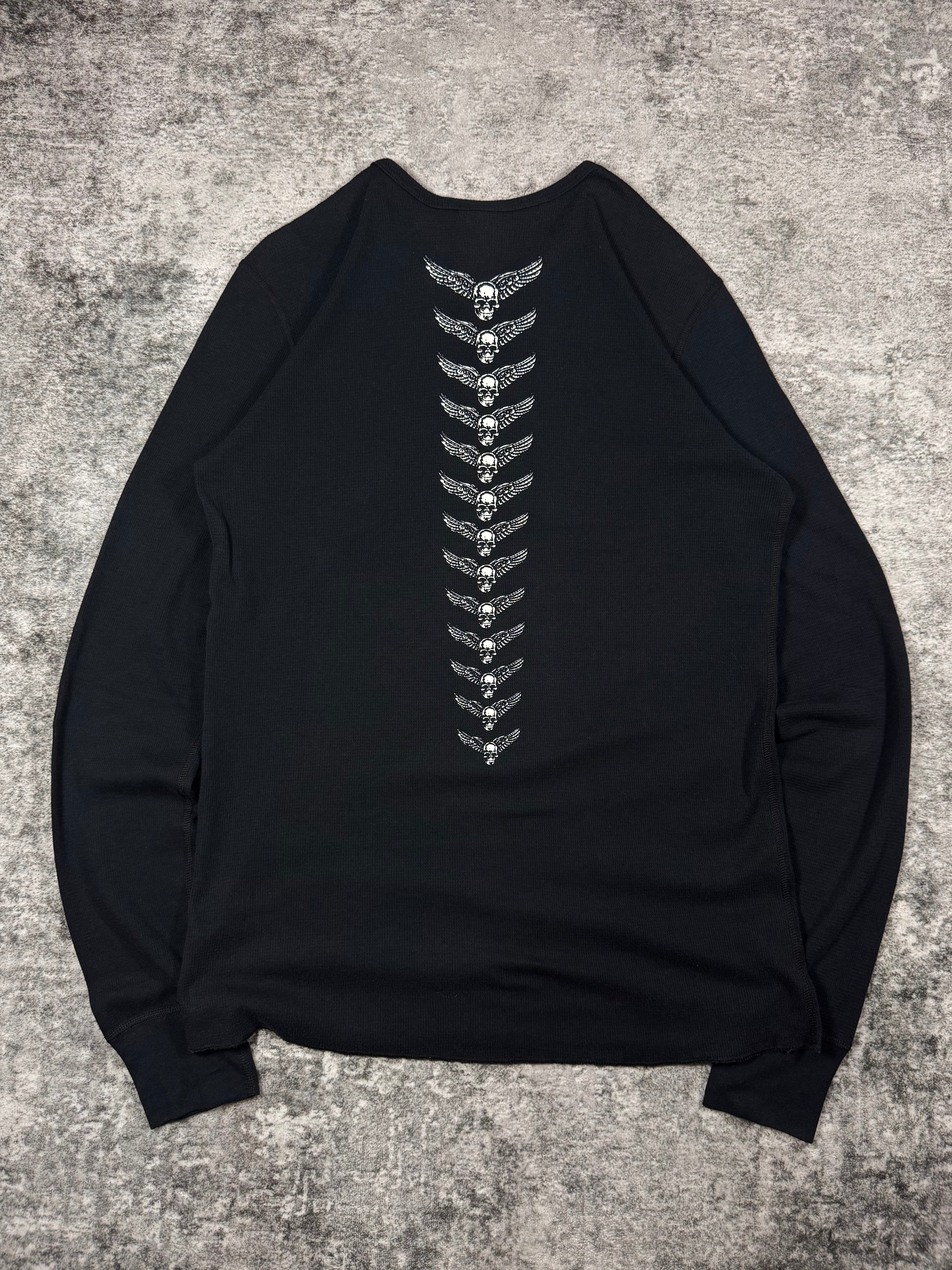 2010s Chrome Hearts Foti ‘Mahalia’ Spine Black Thermal Longsleeve