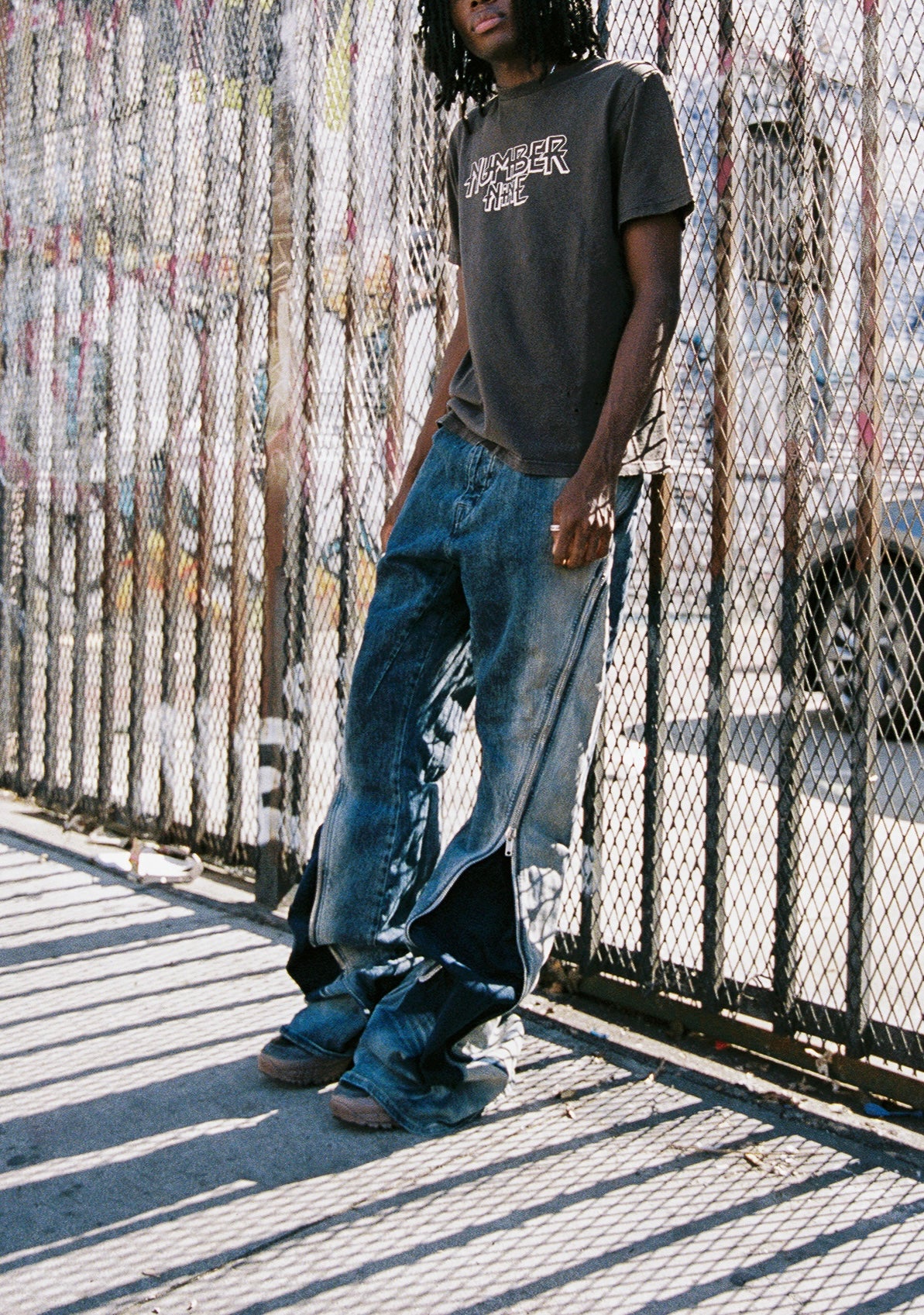 SS23 Rick Owens ‘Pearl Degrade’ Bolan Banana Cut Flare Denim