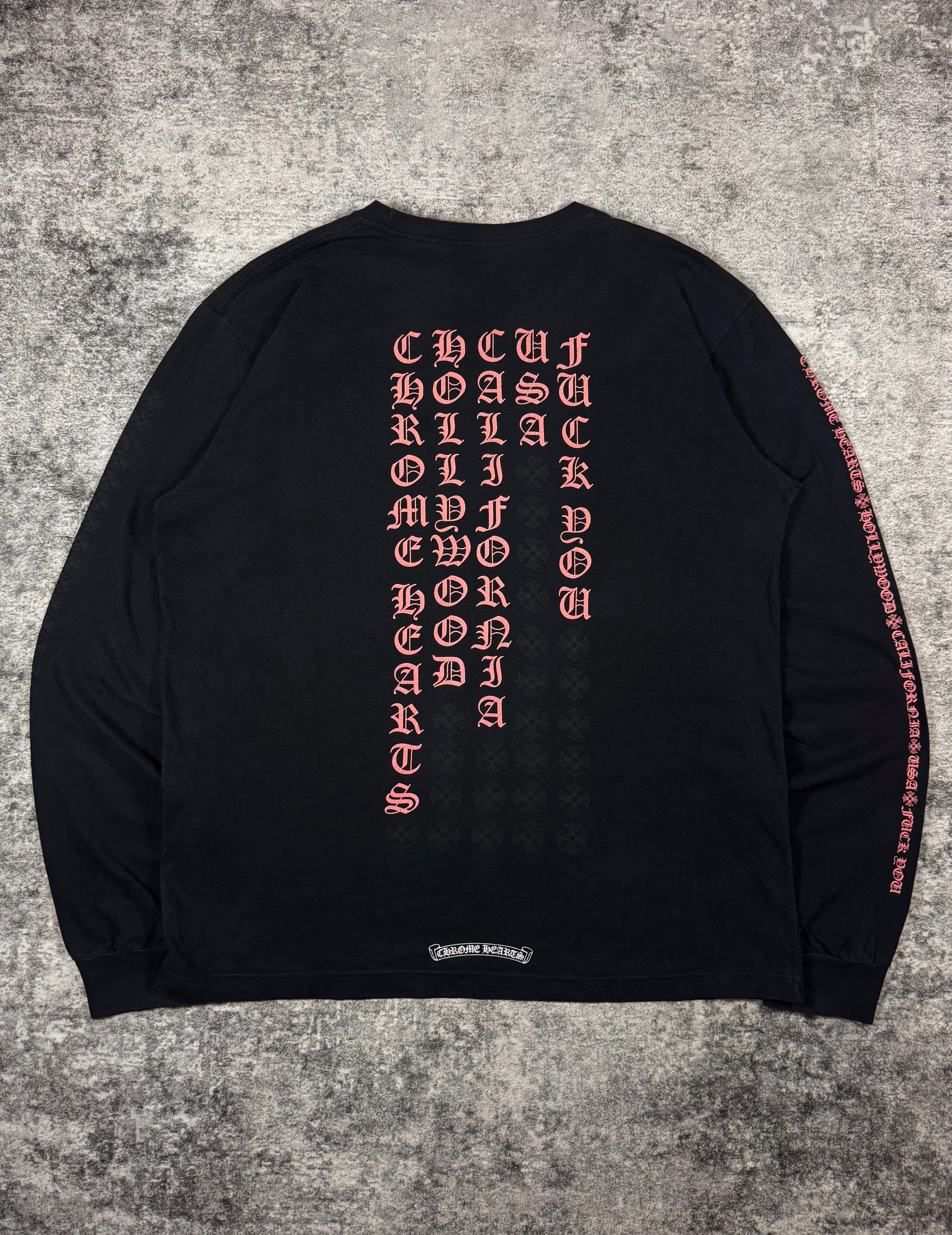 Chrome Hearts ‘Fuck You’ Hollywood Tonal Cross Longsleeve