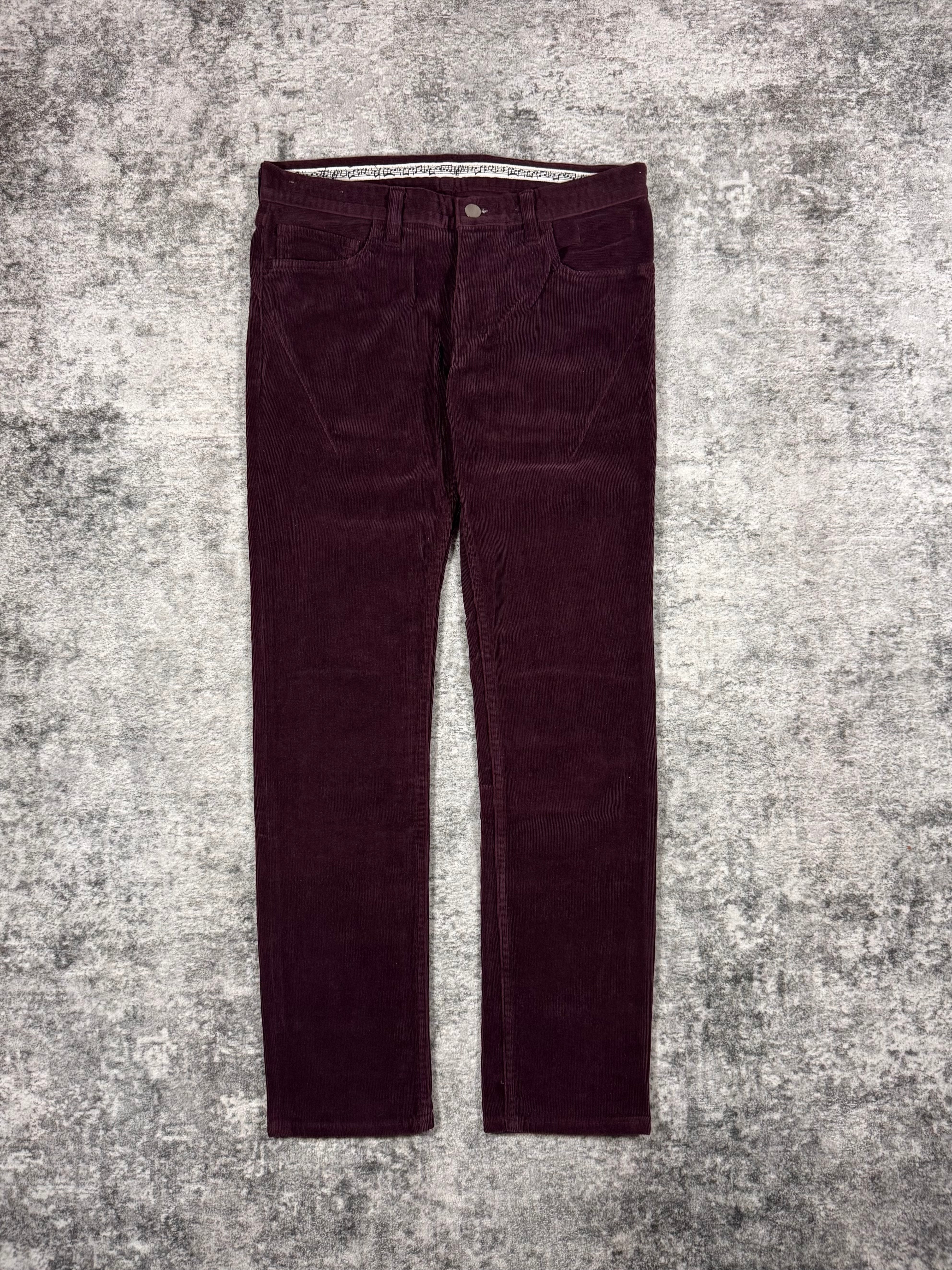 FW09 Number (N)ine "A
Closed Feeling" Burgundy Pain
Corduroy Pants