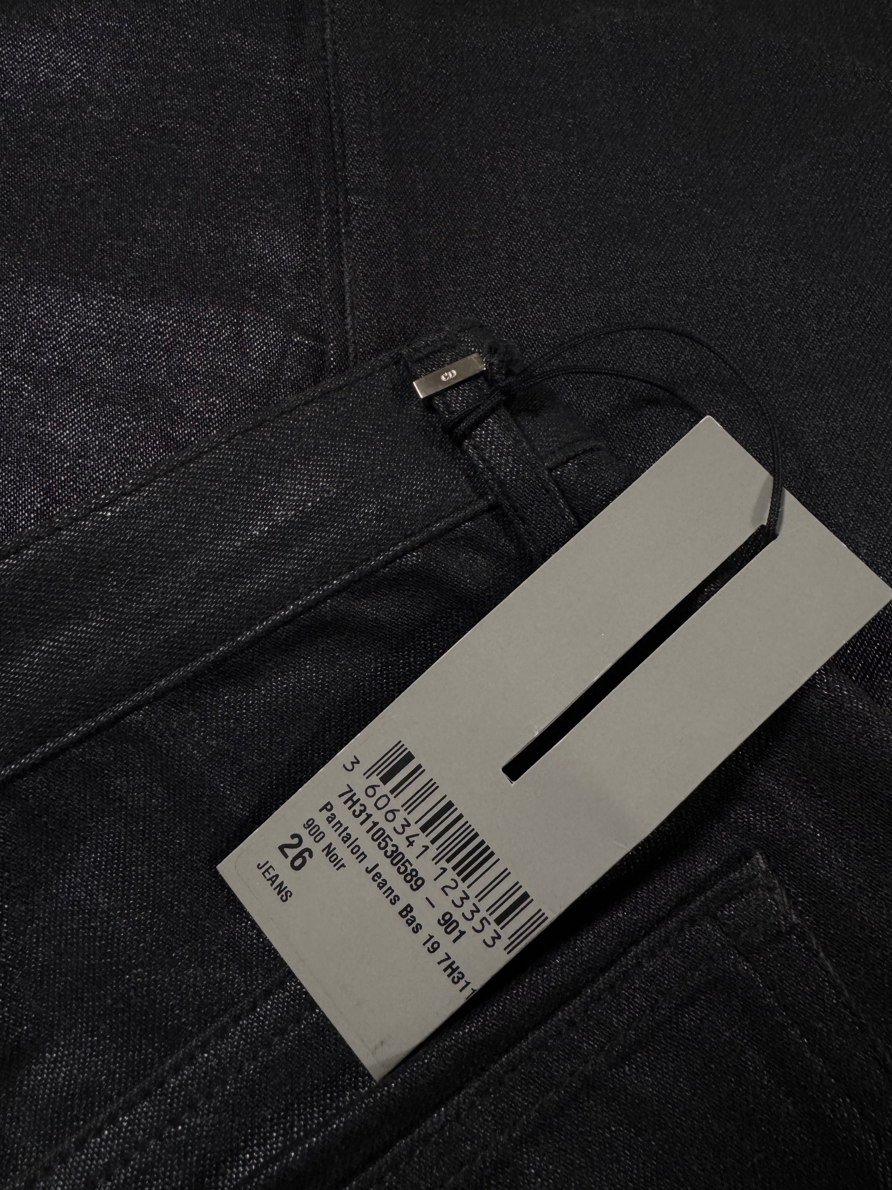 FW07 Dior Homme “Navigate” Hedi Slimane Black Wax Denim (Deadstock)