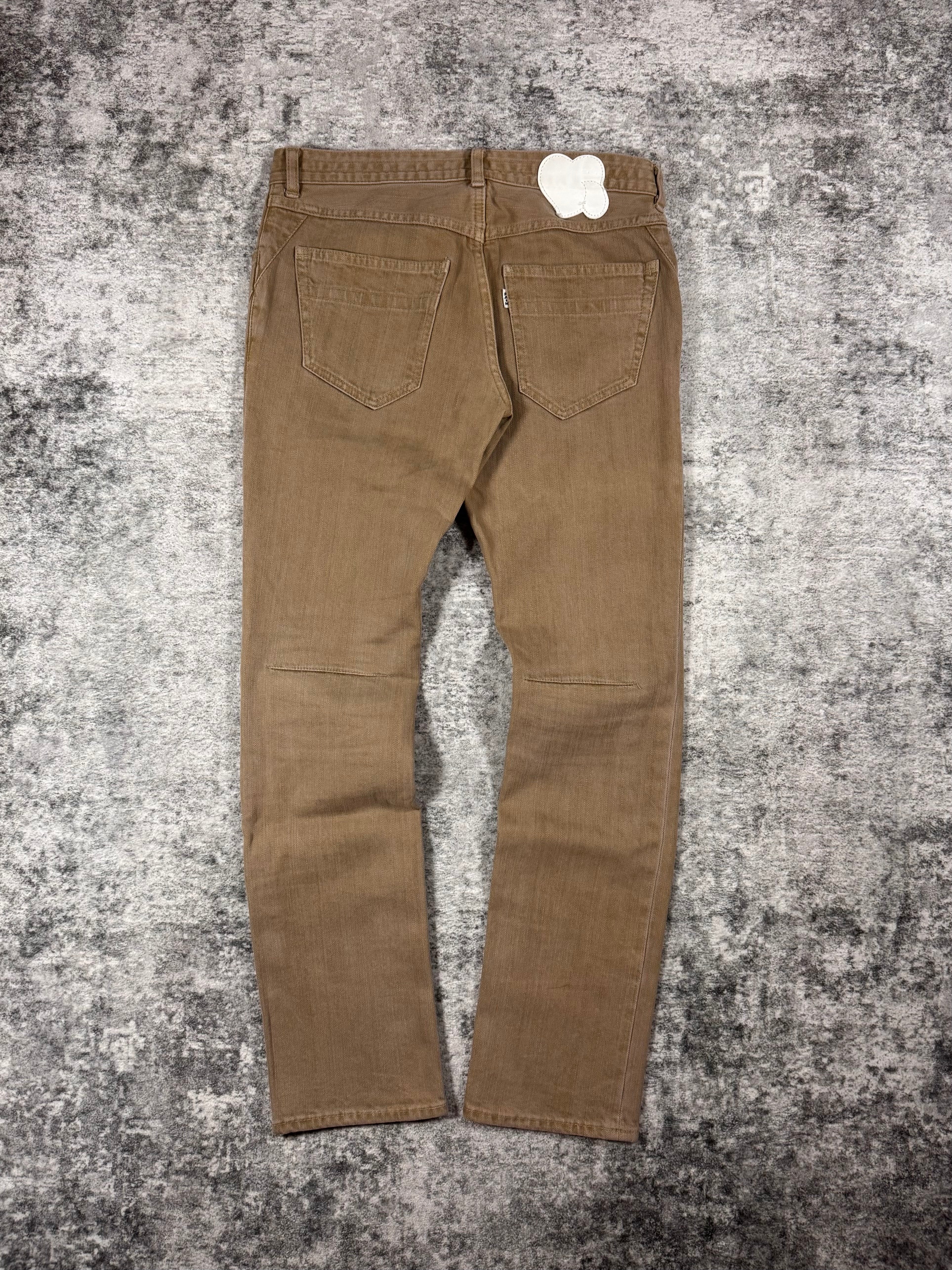 SS07 Number (N)ine “About A Boy” Tan Pain Denim