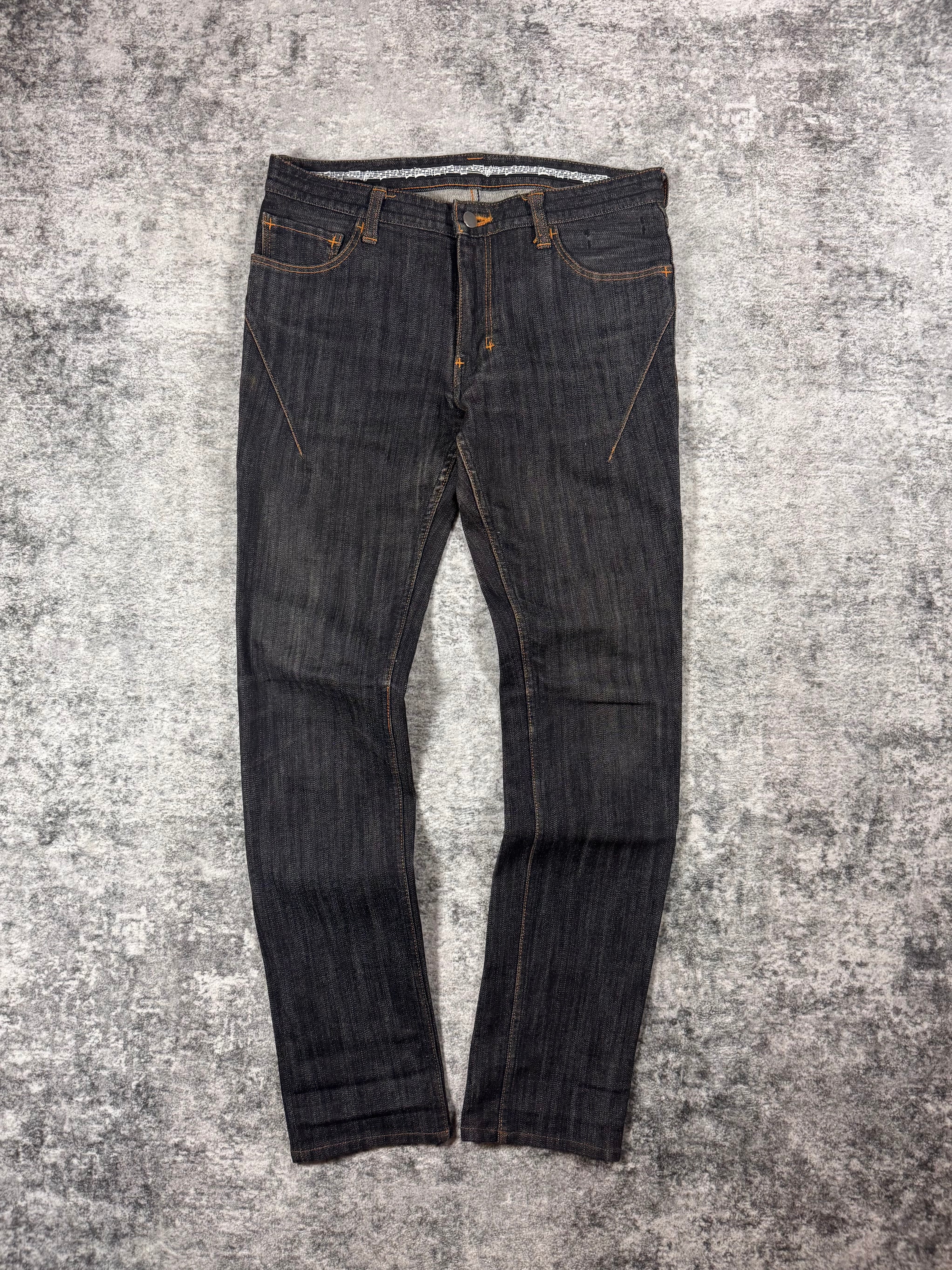 FW07 Number (N)ine “Love, God, Murder” Charcoal Raw Pain Denim