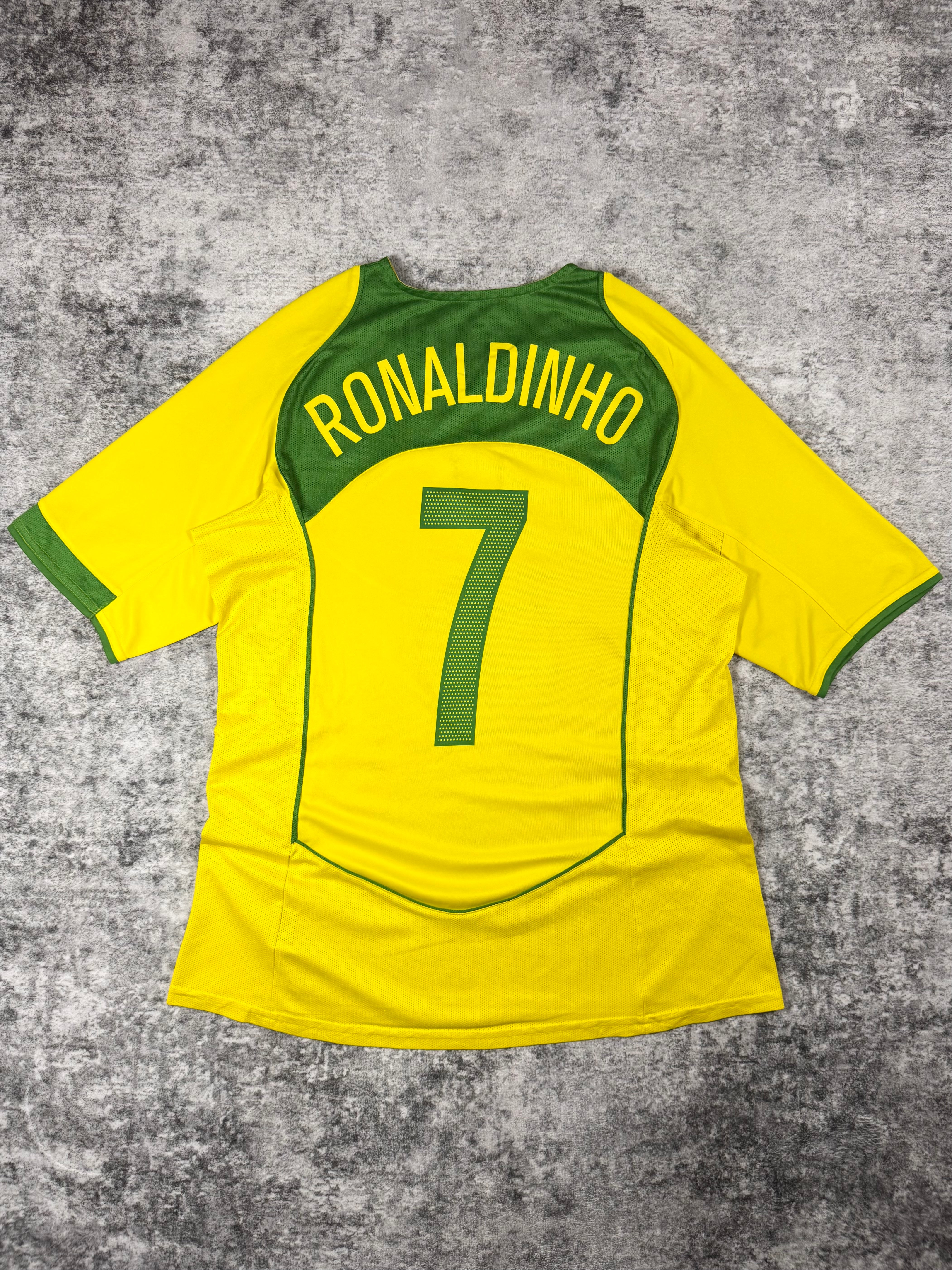 2004 Nike Total90 Brazil ‘Ronaldinho’ #7 Home Full Kit