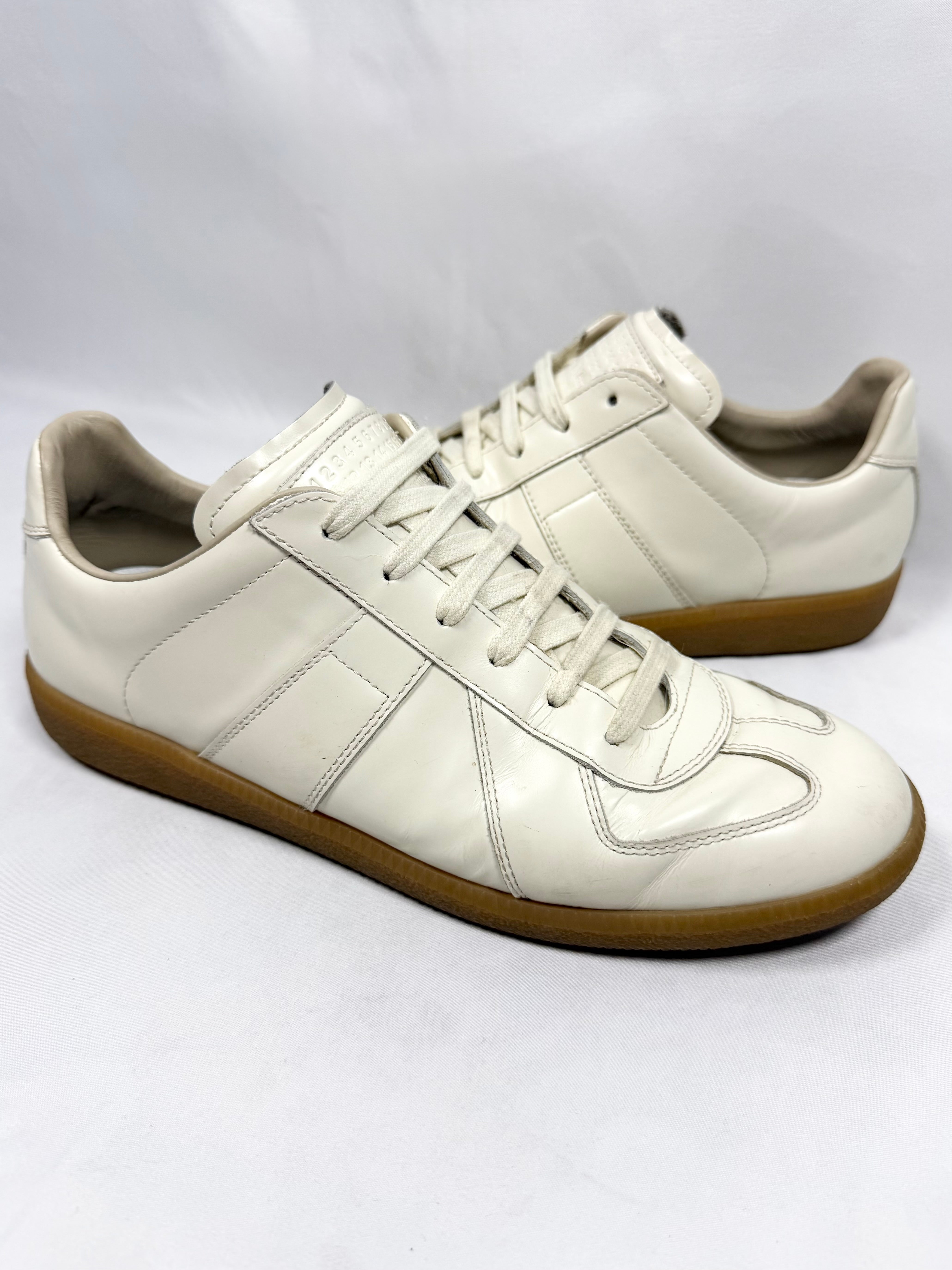 Maison Margiela ‘Premium Cream’ Patent Leather GAT Replica Low