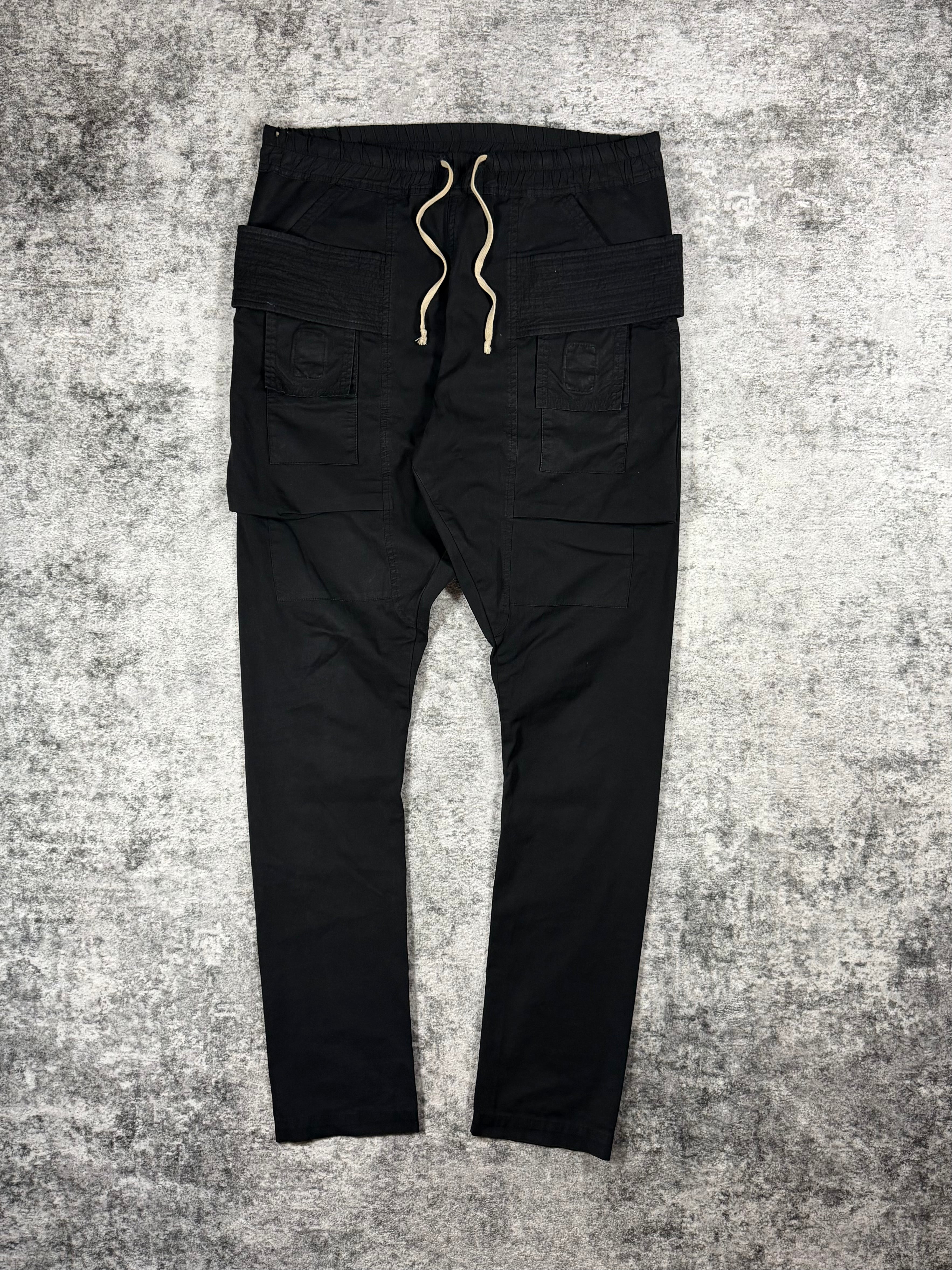 FW15 Rick Owens “Sphinx” Wax-Hit Creatch Cargo Pants