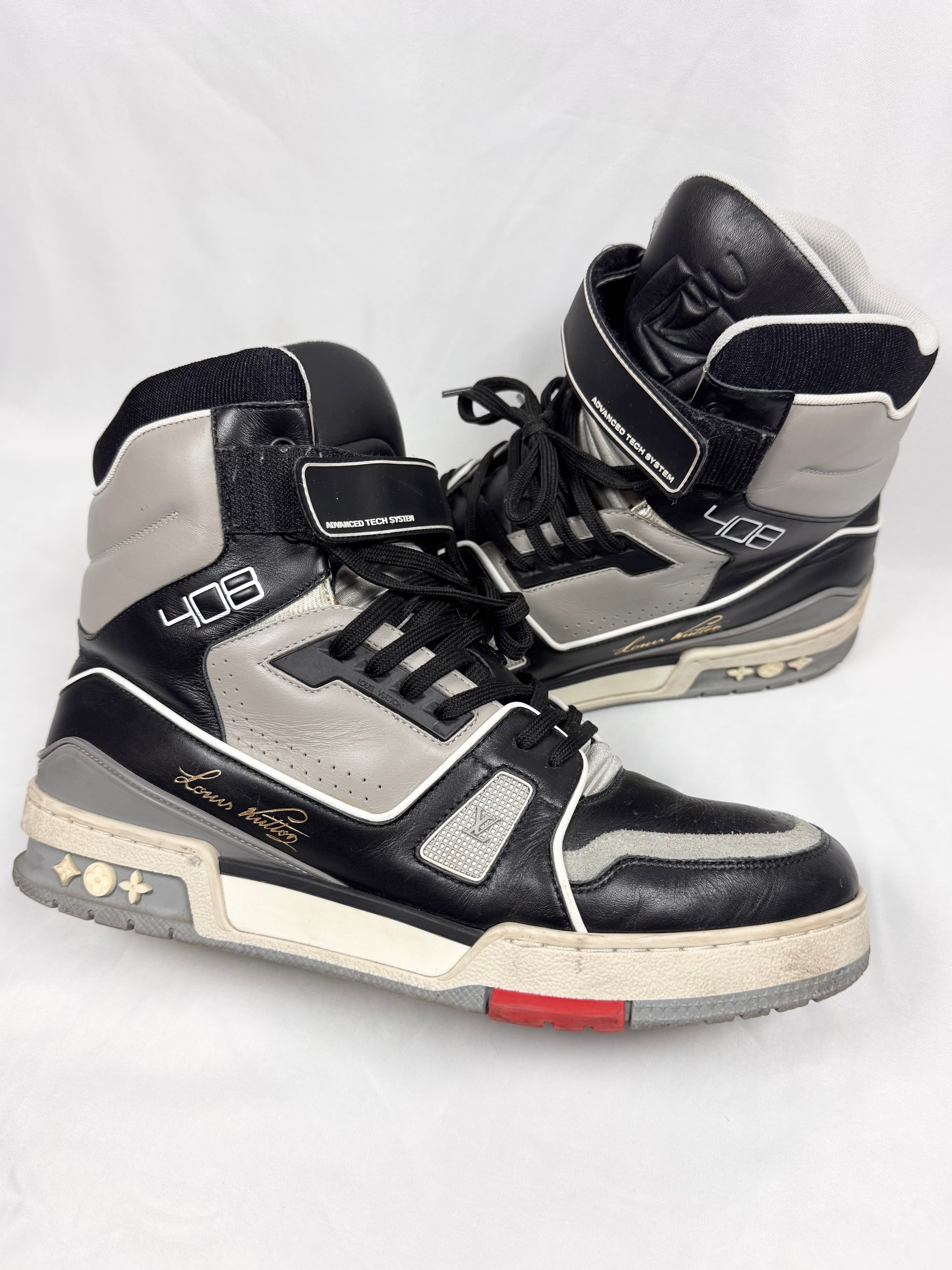 2019 Louis Vuitton Virgil Abloh LV Trainer “408” High-Top Sneaker