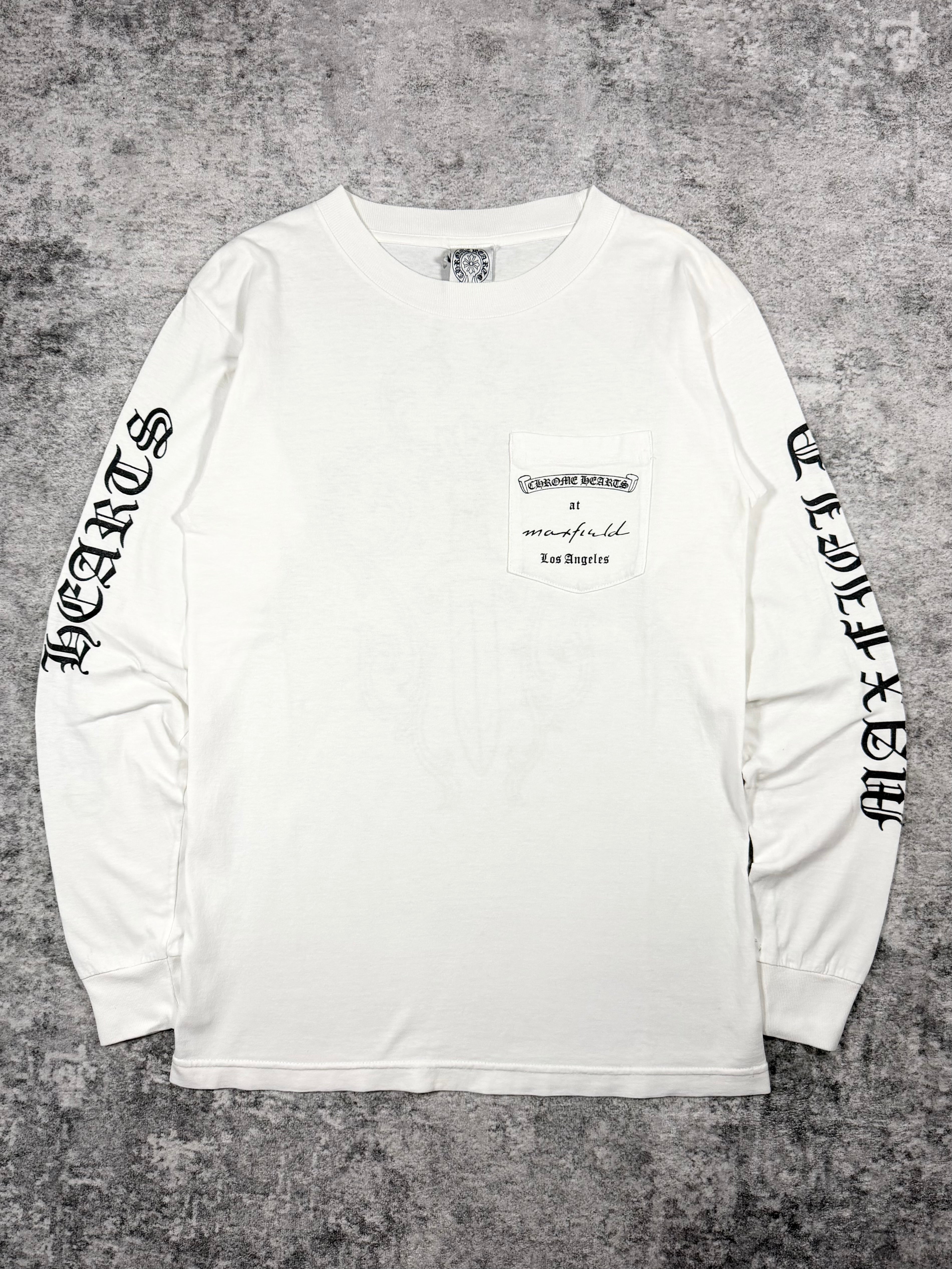 1990s Vintage Chrome Hearts x Maxfield LA Dagger Long Sleeve