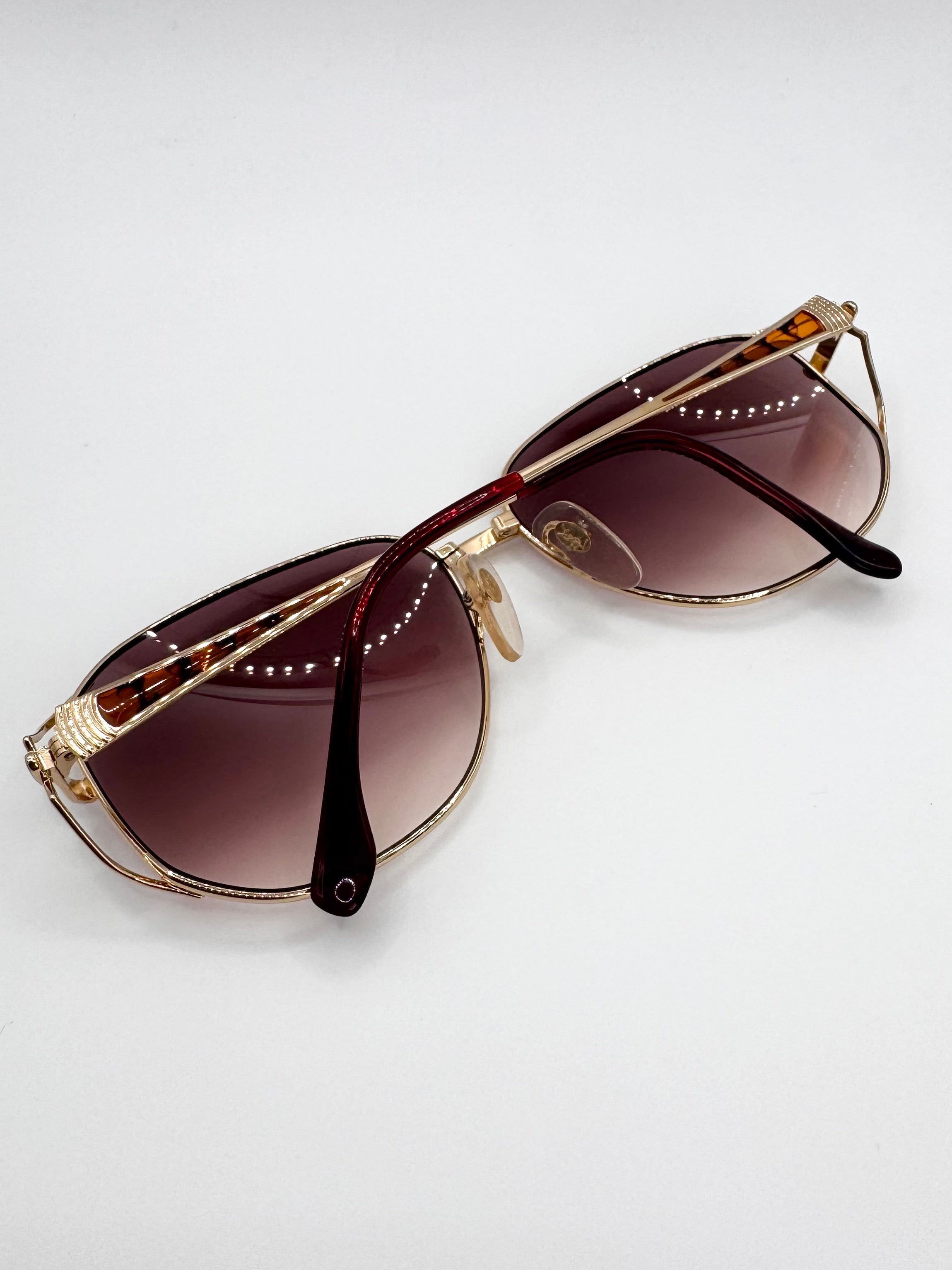 90s Yves Saint Laurent ‘31-3643’ Tortoiseshell Aviator Sunglasses