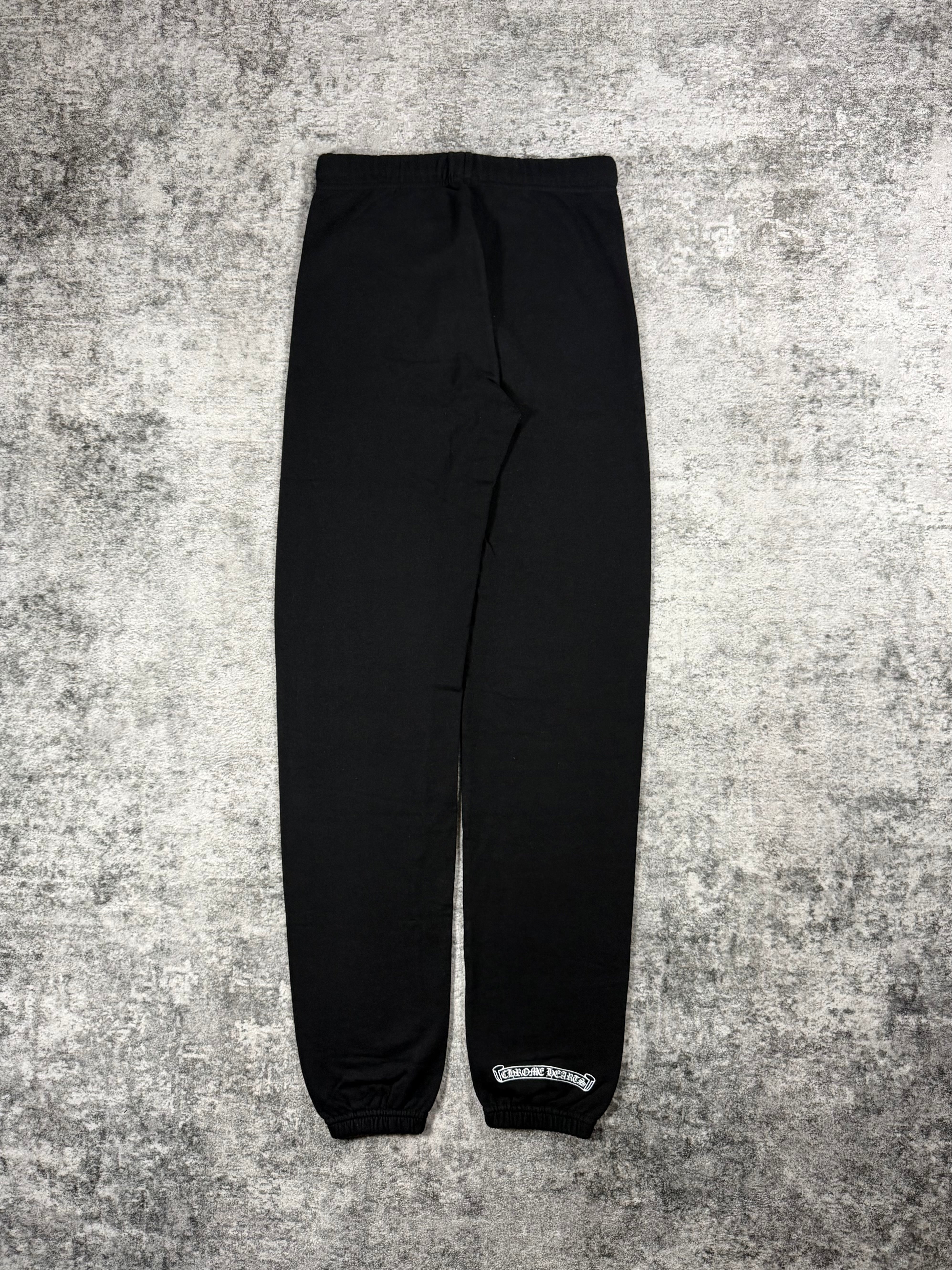 Chrome Hearts Multi-Cemetery Shadow Cross Black Sweatpants