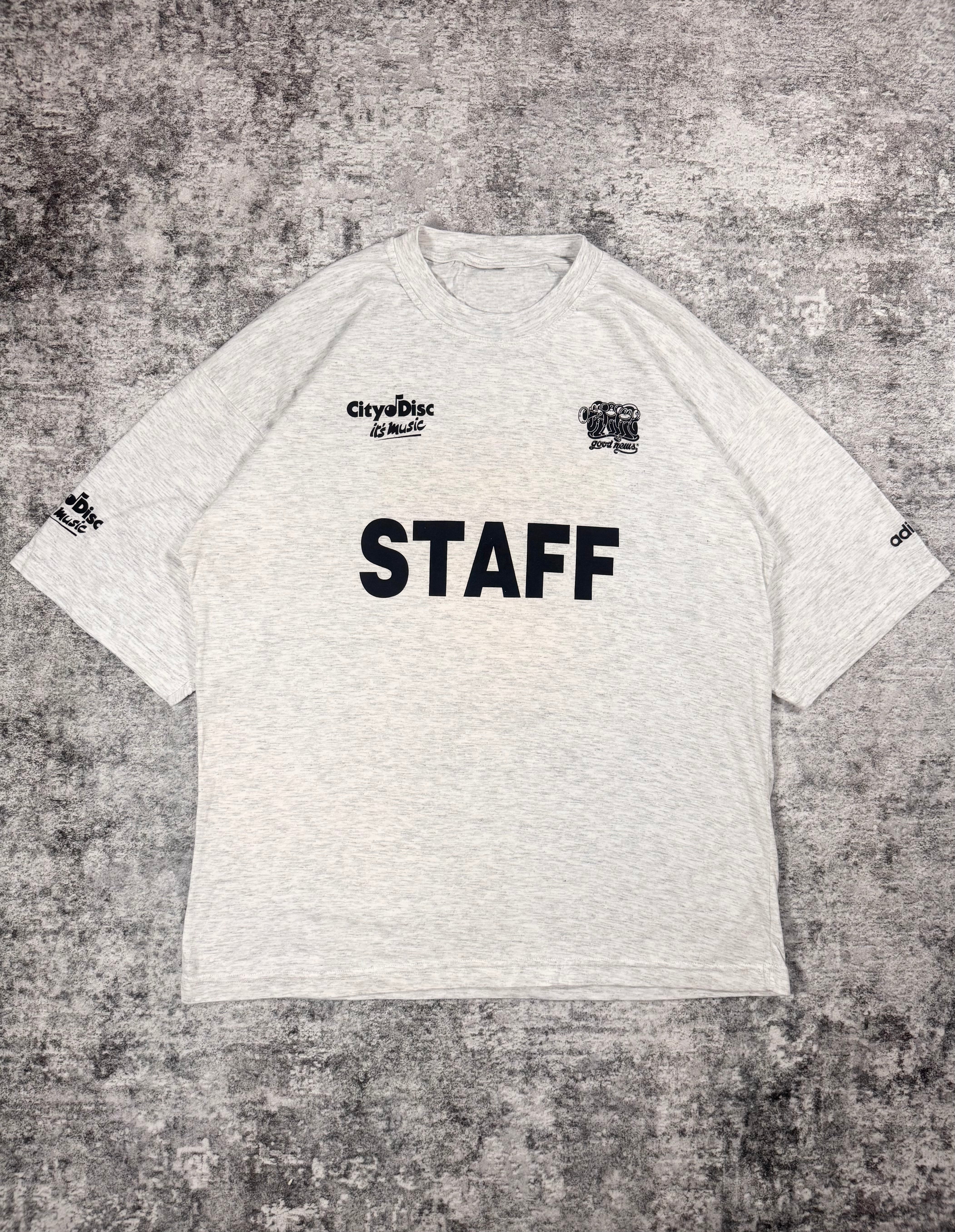 1995 Vintage Rolling Stones x Adidas ‘STAFF’ Euro Tour Basel T shirt