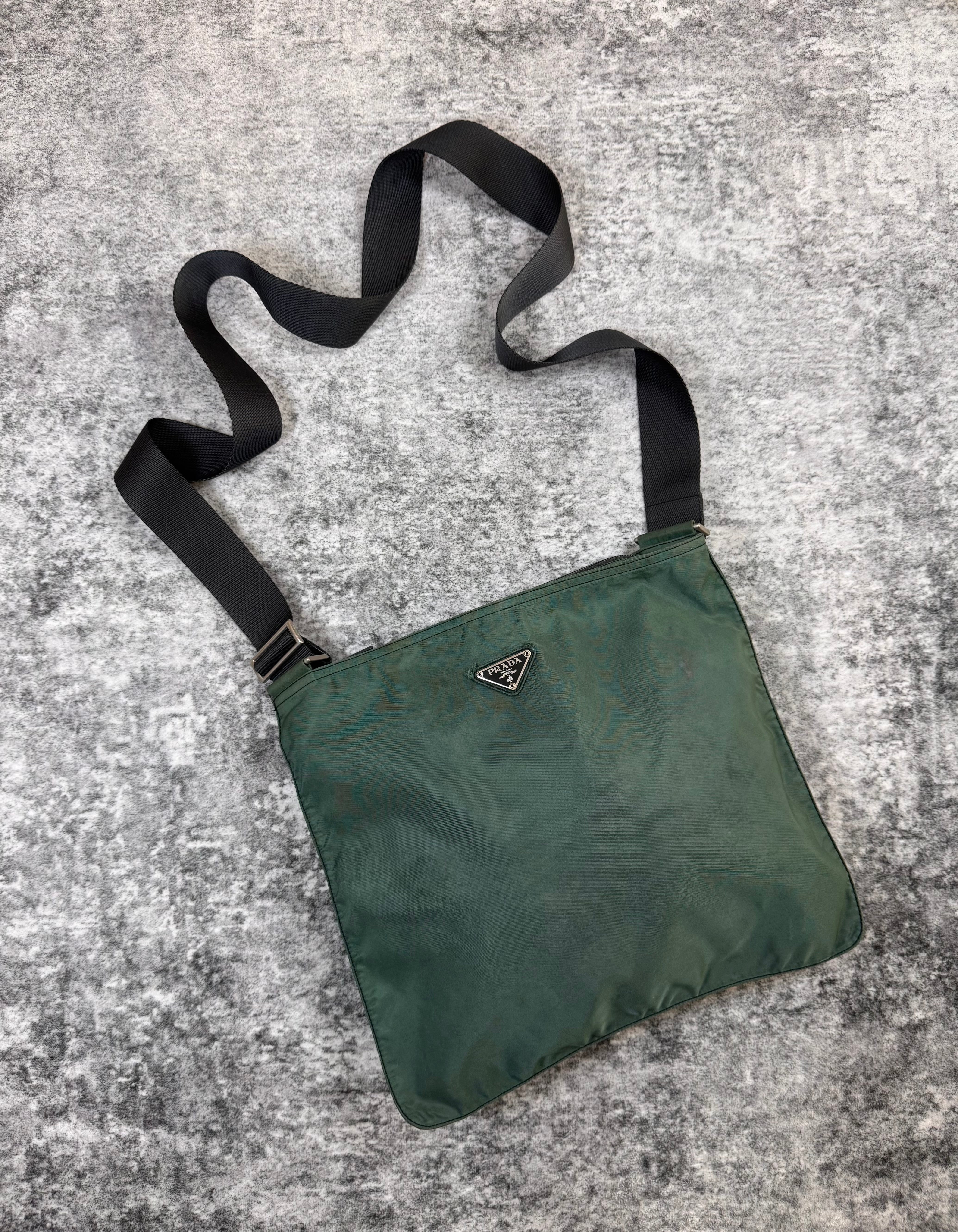 2000s Prada Milano ‘Ebano’ Nylon Crossbody Bag