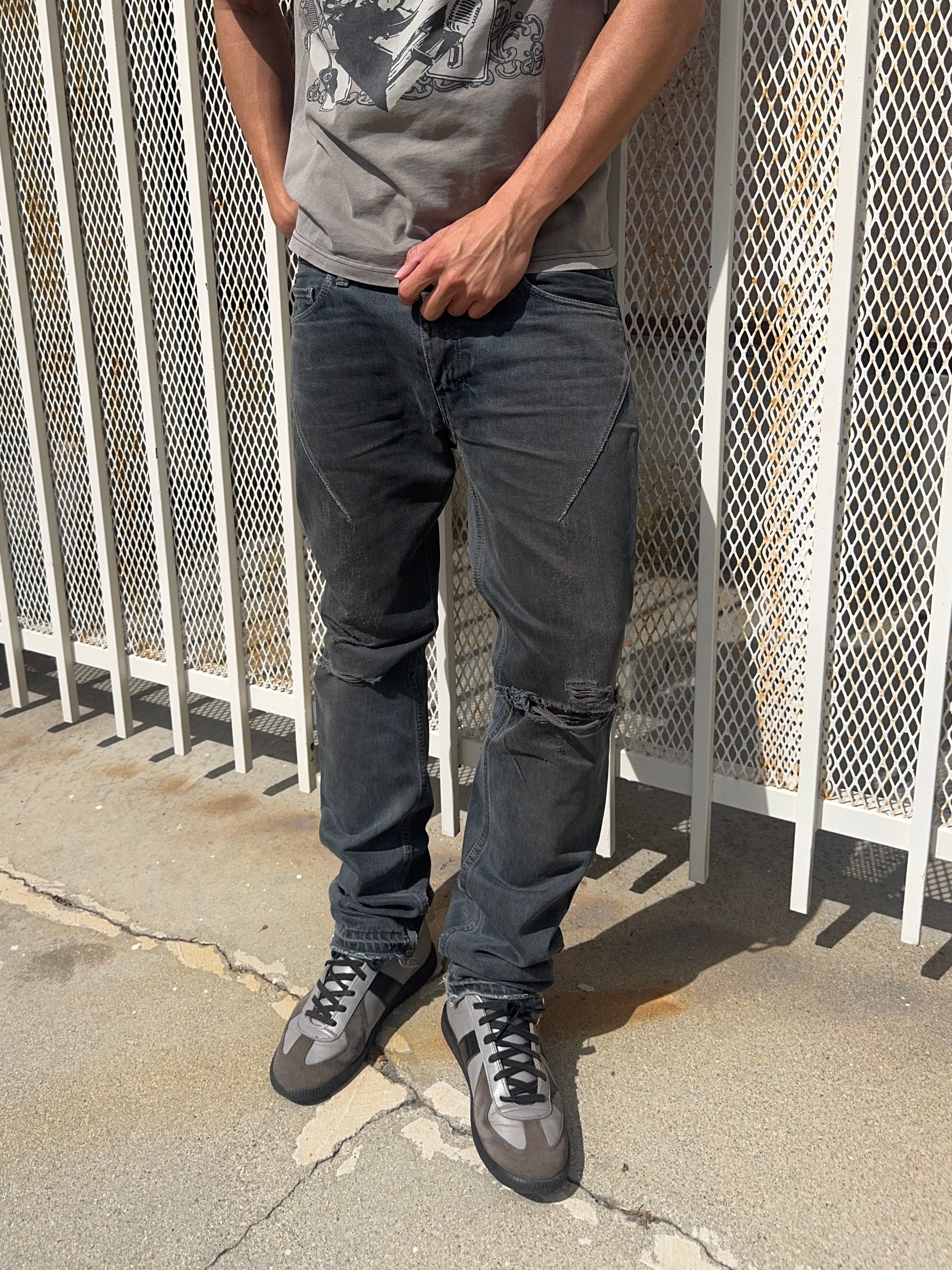 SS07 Number (N)ine "About A Boy" Mudwash Pain Denim