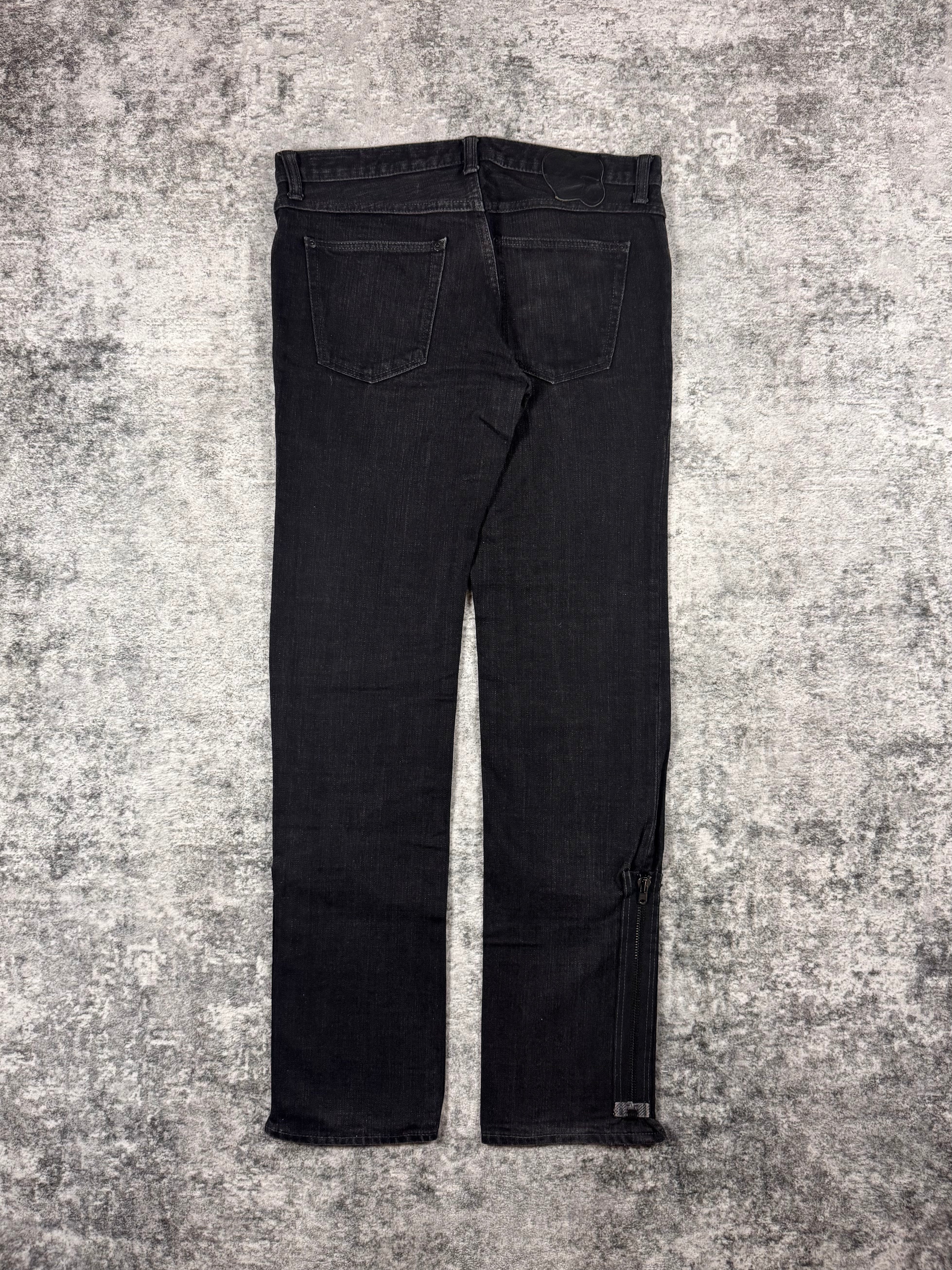 FW06 Number (N)ine “Noir” Zipper Black Pain Denim