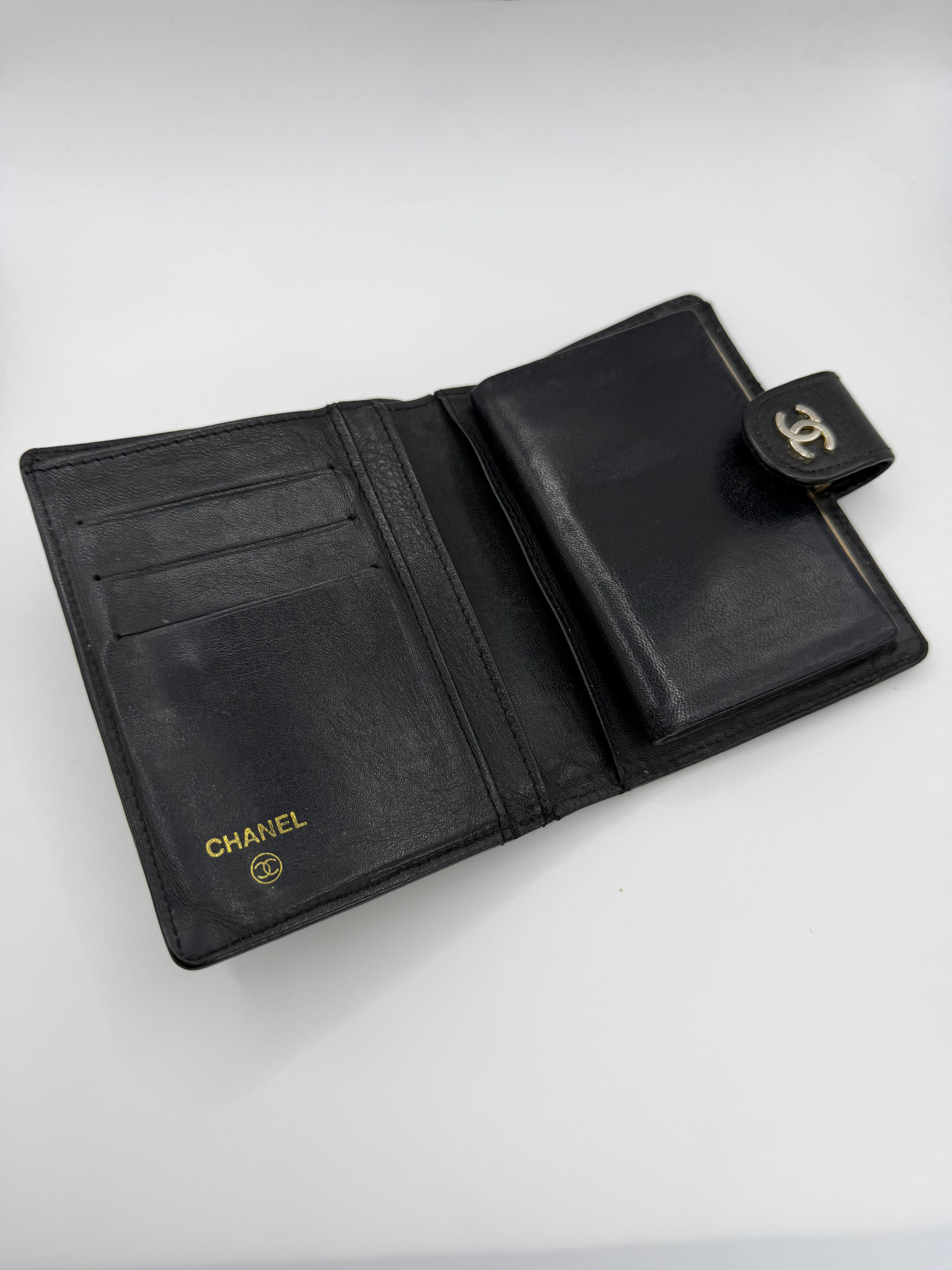 1990s Chanel ‘CC’ Quilted Lambskin Bi-Fold Snap Wallet