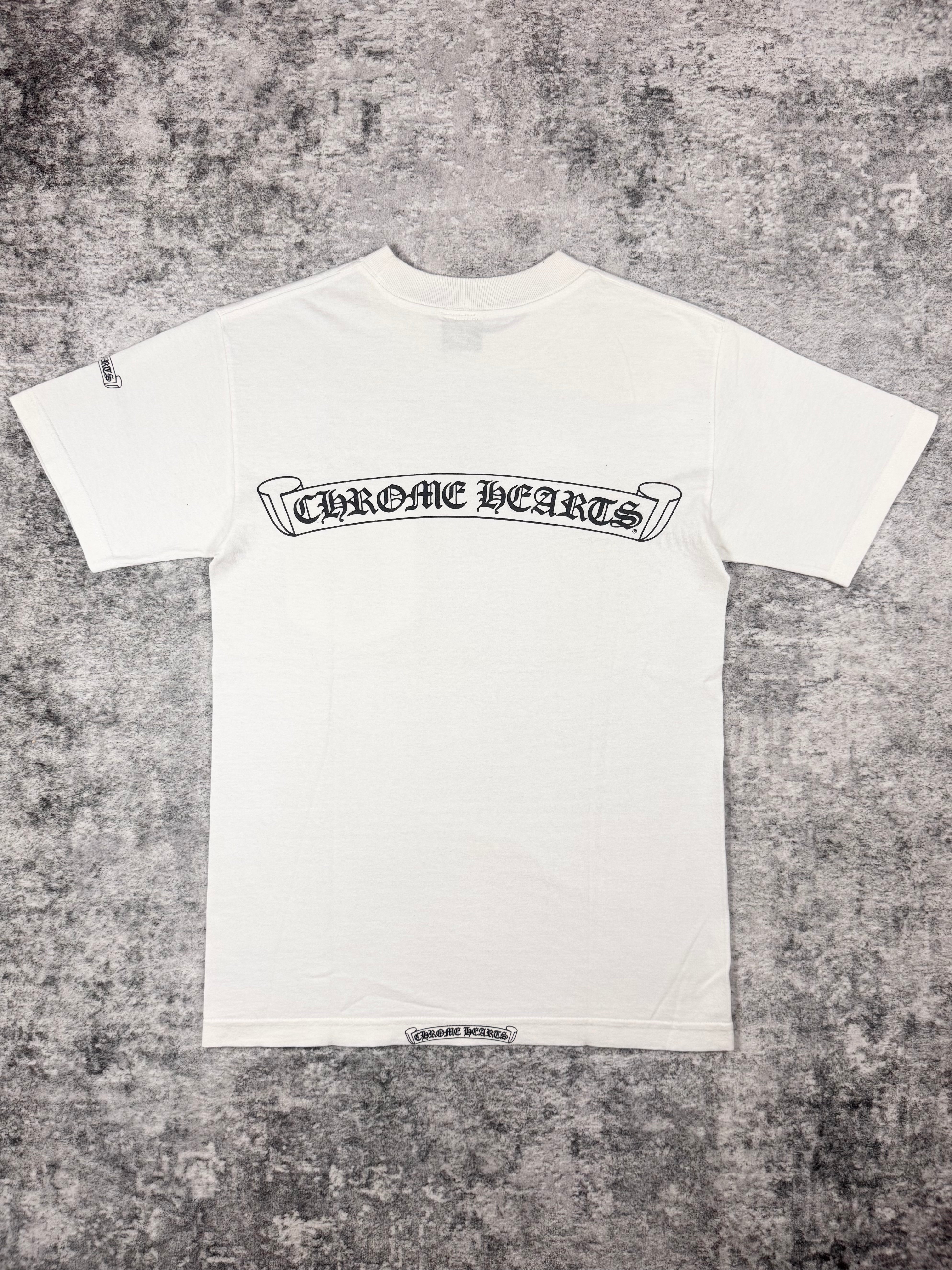 90s Chrome Hearts ‘Vine Dagger’ Neck Logo T shirt