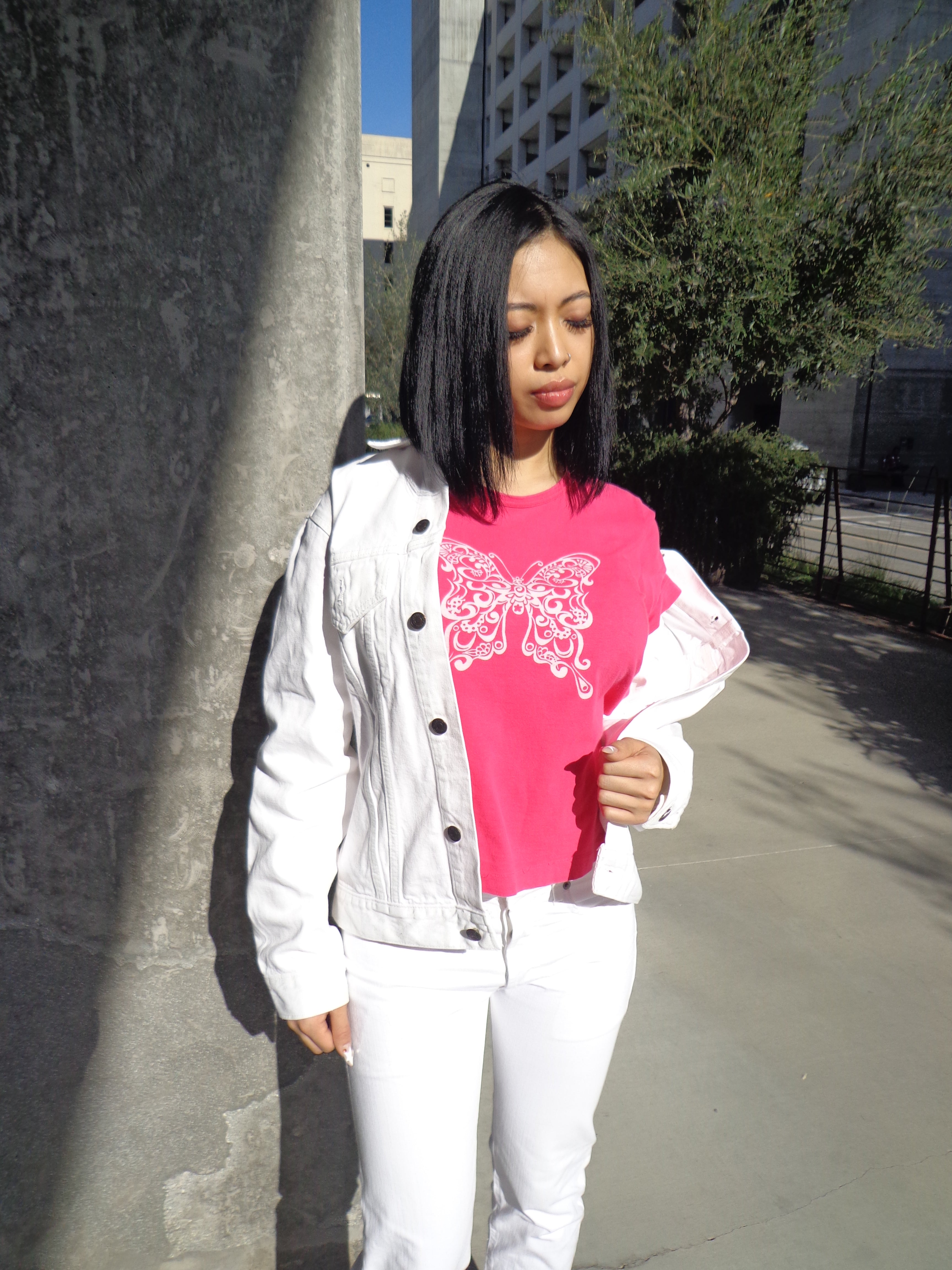 SS01 Junya Watanabe Pink Butterfly T shirt