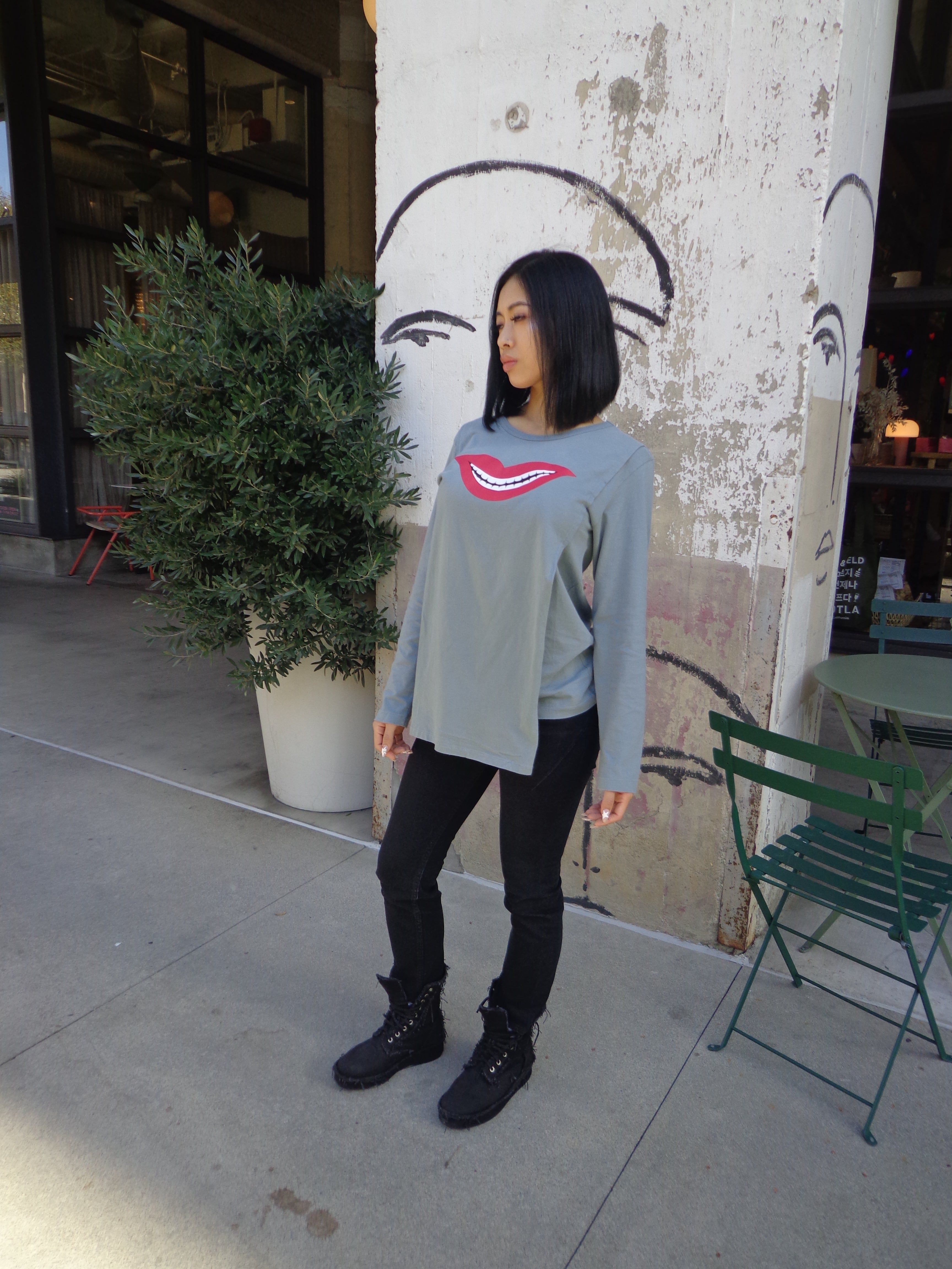 2000s Milkboy ‘Smiling Lip’ Double Layer Longsleeve