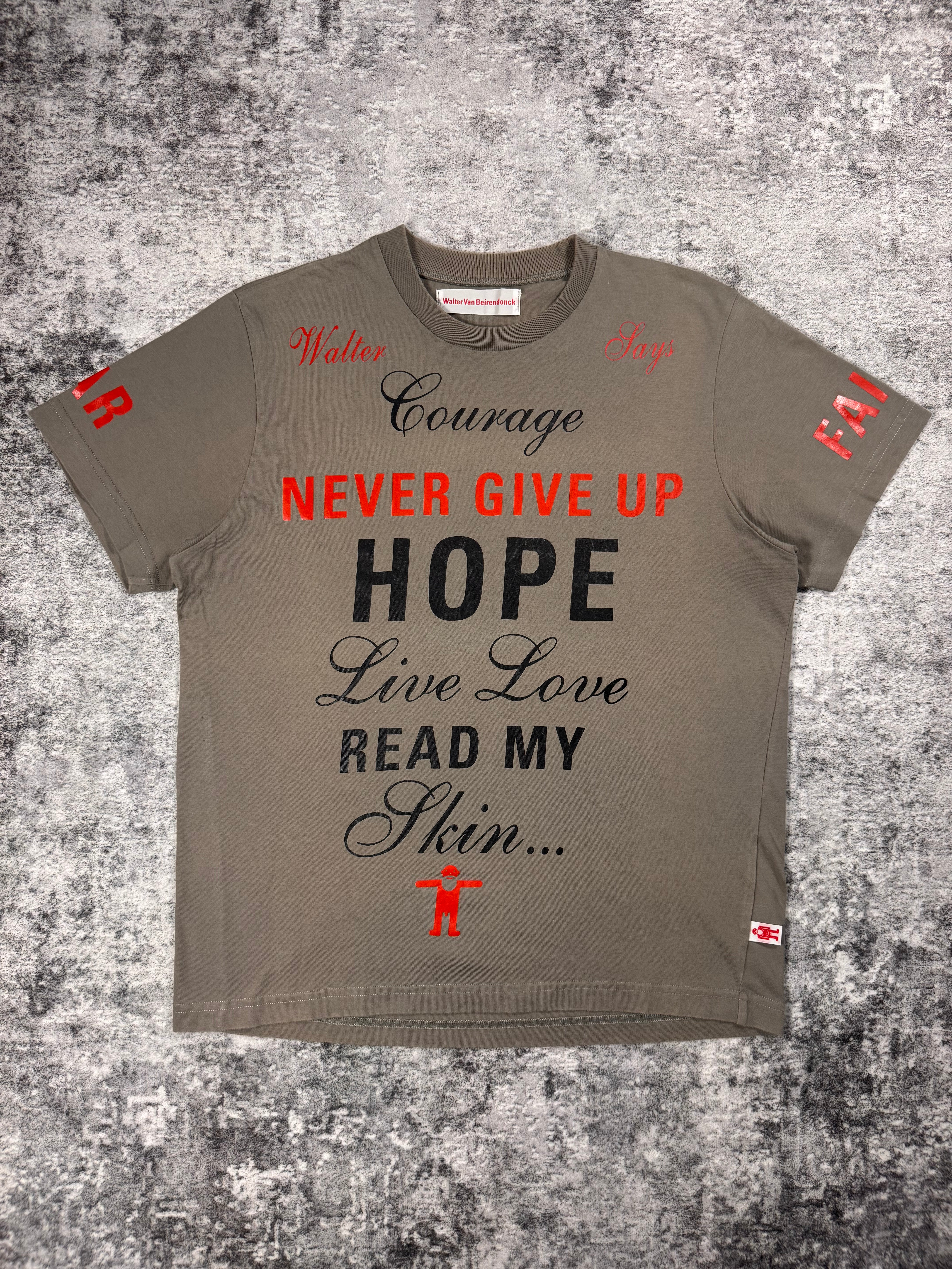 Walter Van Beirendonck ‘Courage Hope Faith’ T shirt