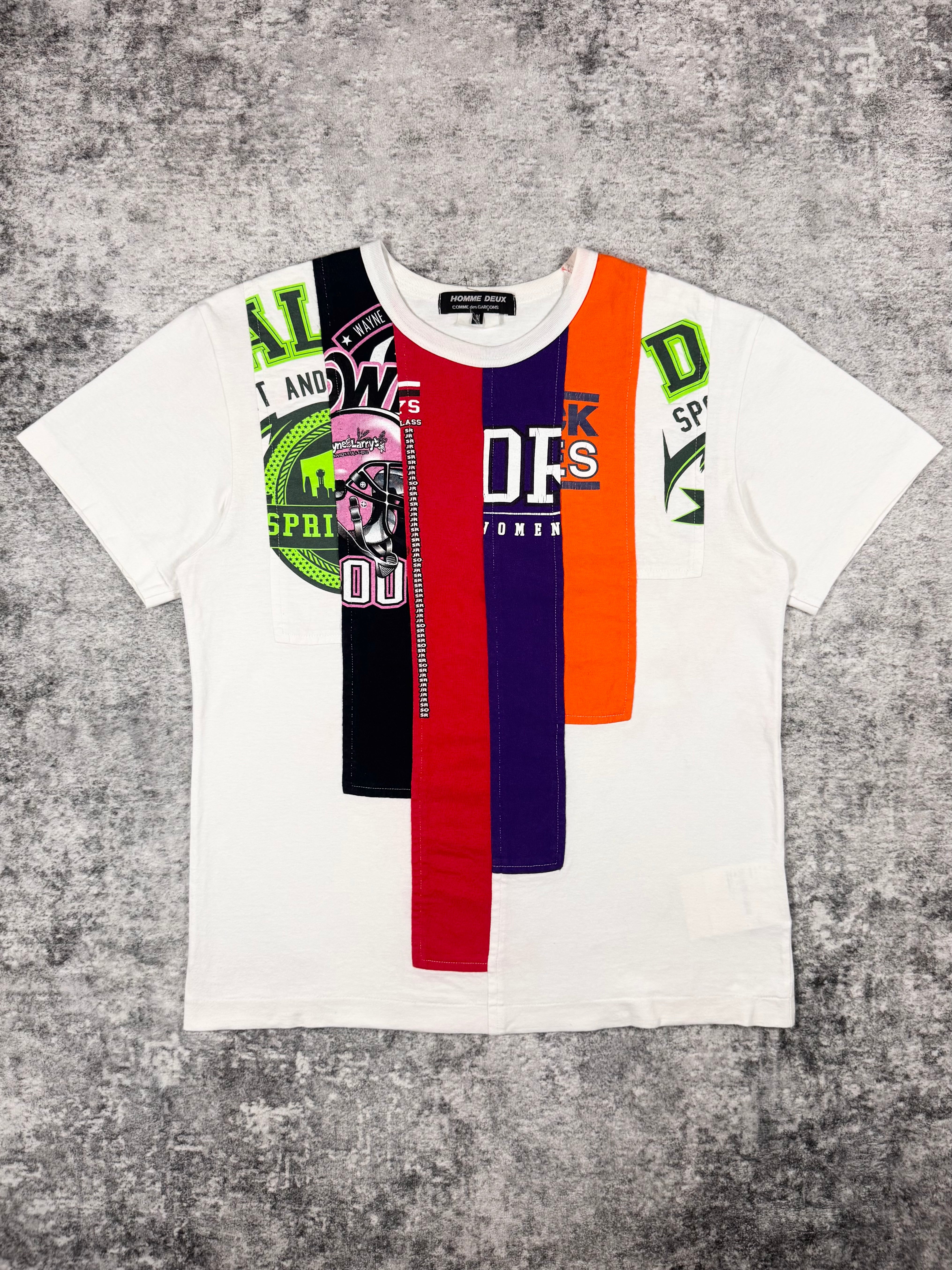 Comme Des Garçons Homme Deux SS20 Patchwork Panel T shirt