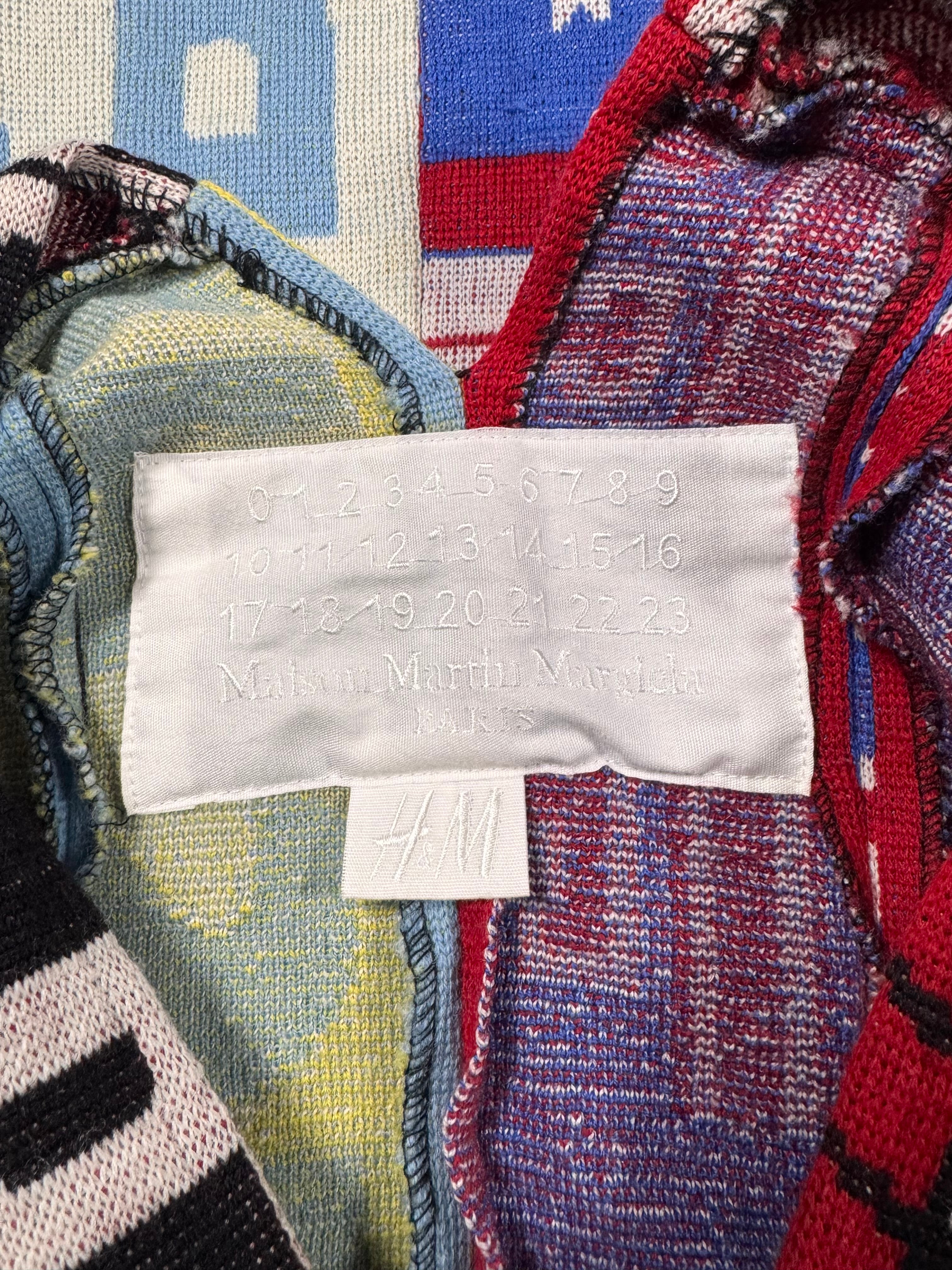 2012 Maison Margiela H&M ‘Football Club’ Scarf Reconstructed Sweater