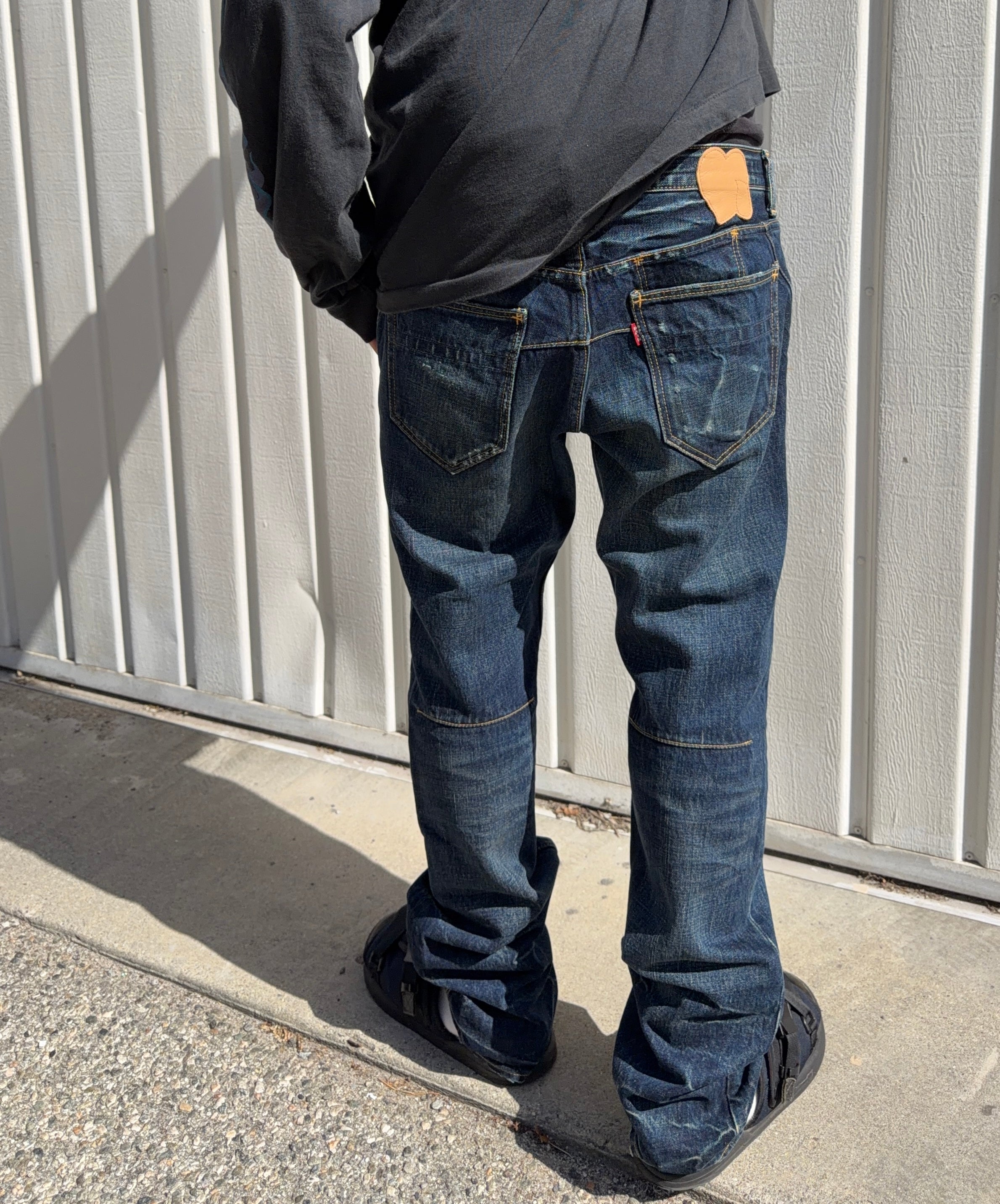 SS07 Number (N)ine “About A Boy” Indigo Honeycomb Pain Denim