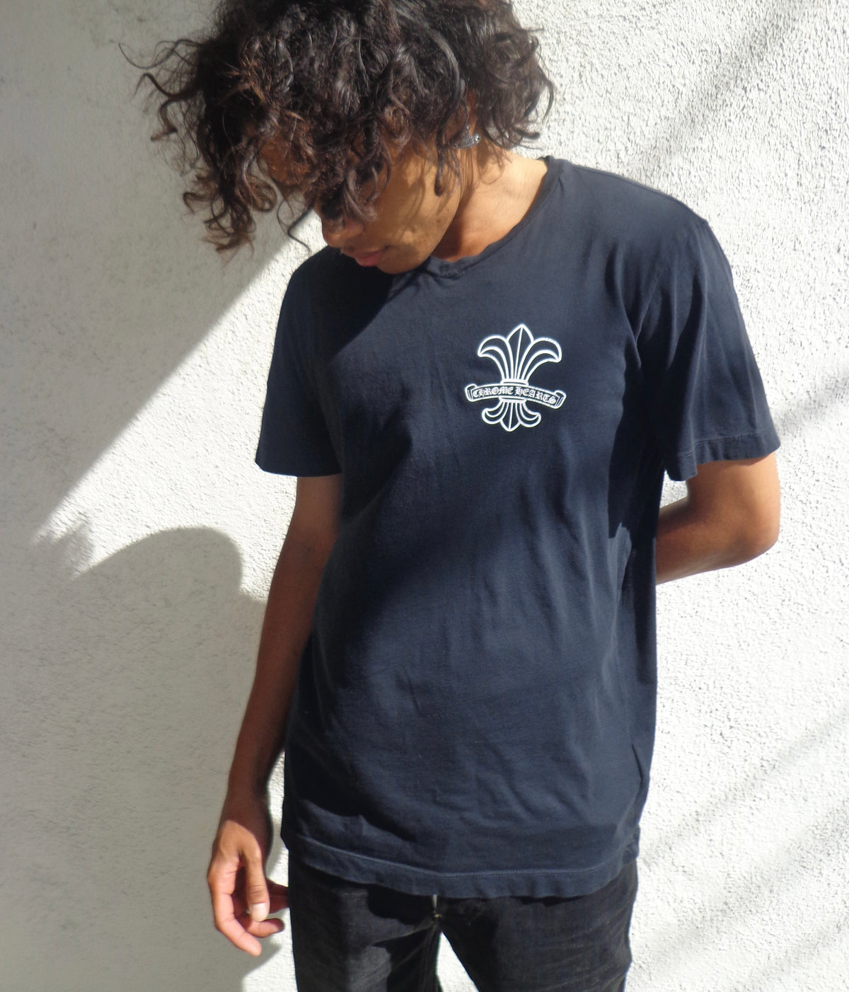 2010s Chrome Hearts Vintage ‘Fleur de Lis’ V-Neck T shirt
