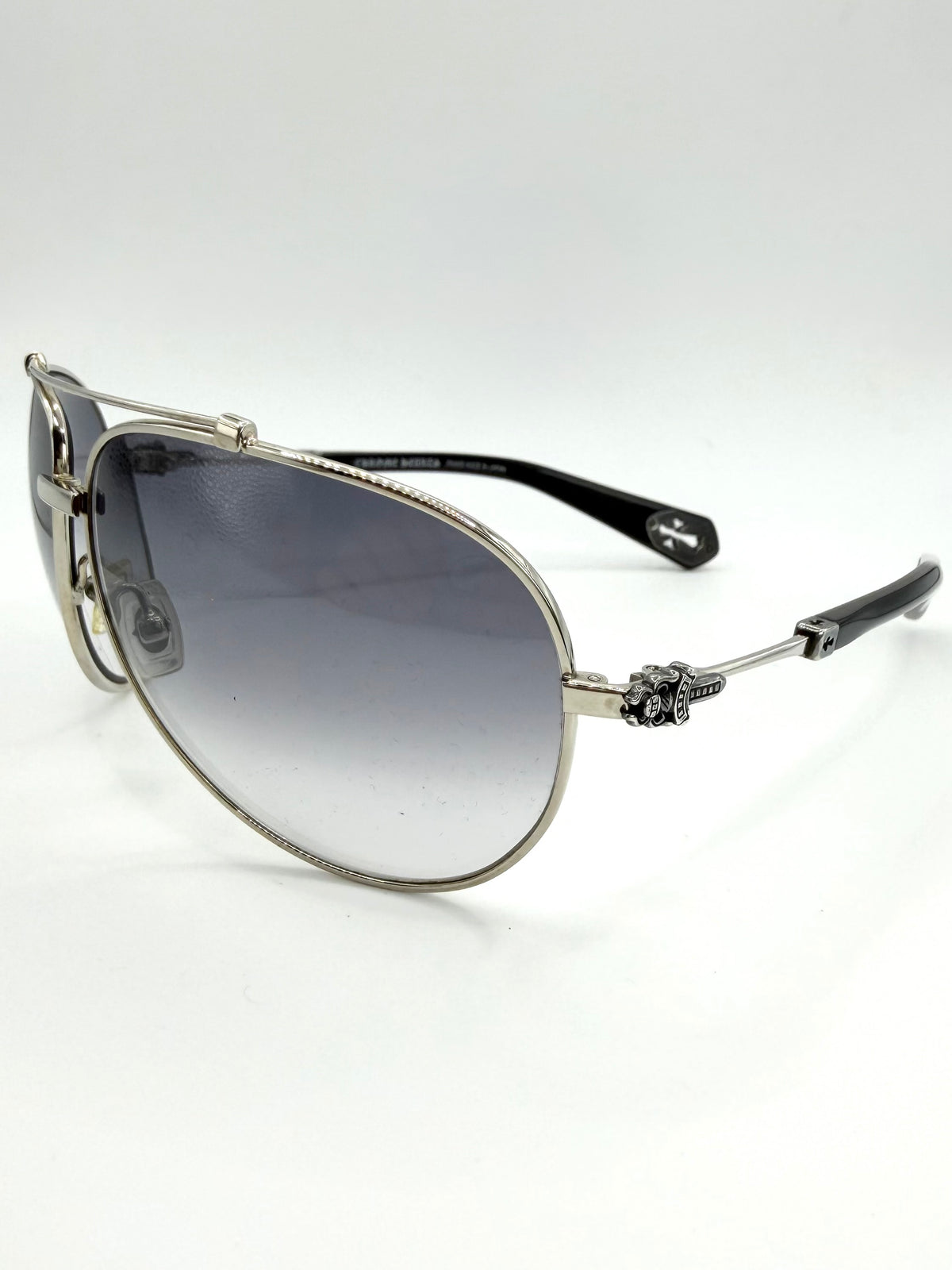 Chrome Hearts ‘Stoned’ Dagger Cross Cut-Out Aviator Sunglasses