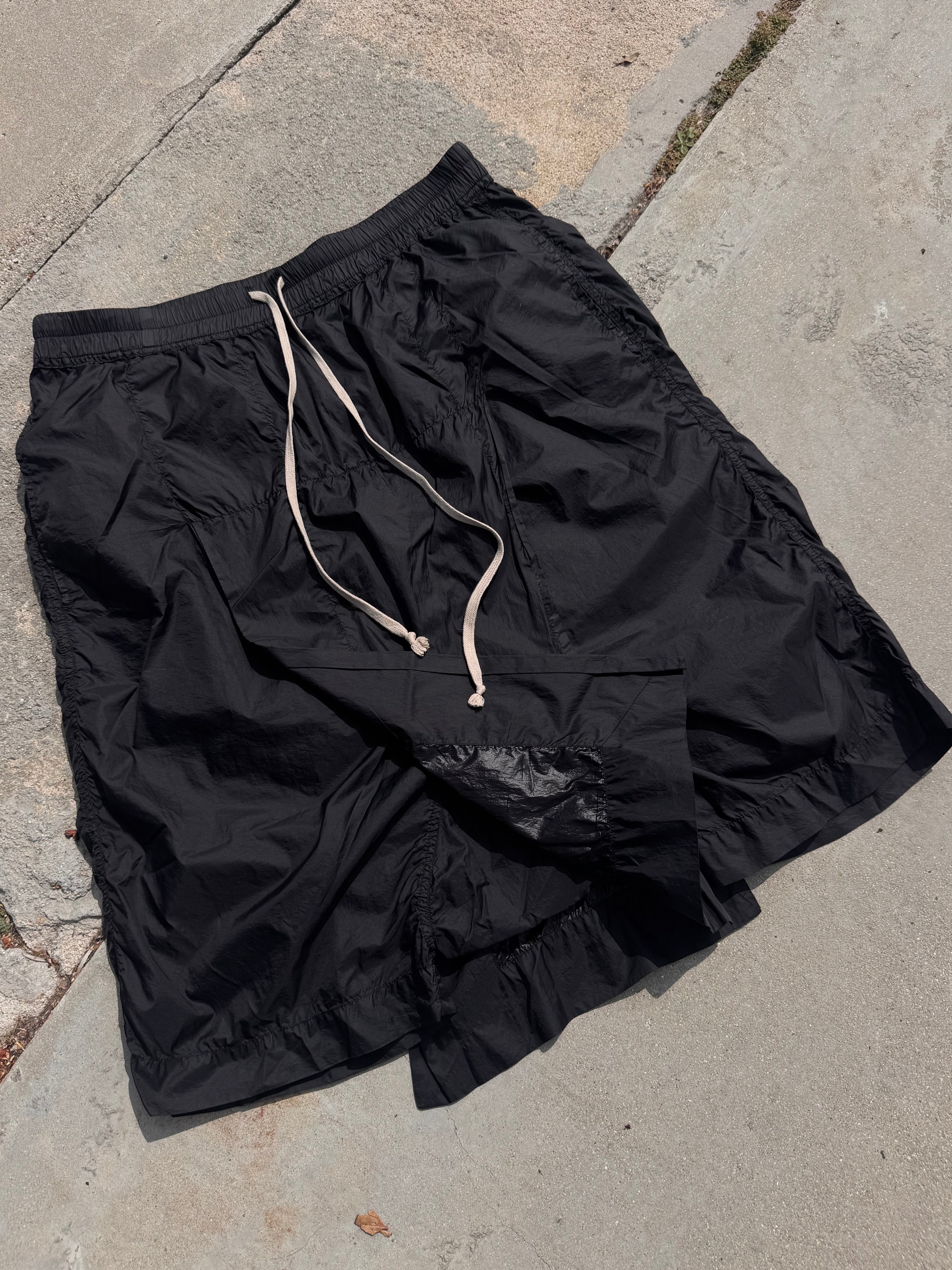 SS16 Rick Owens “Cyclops” Savage Nylon Pod Shorts