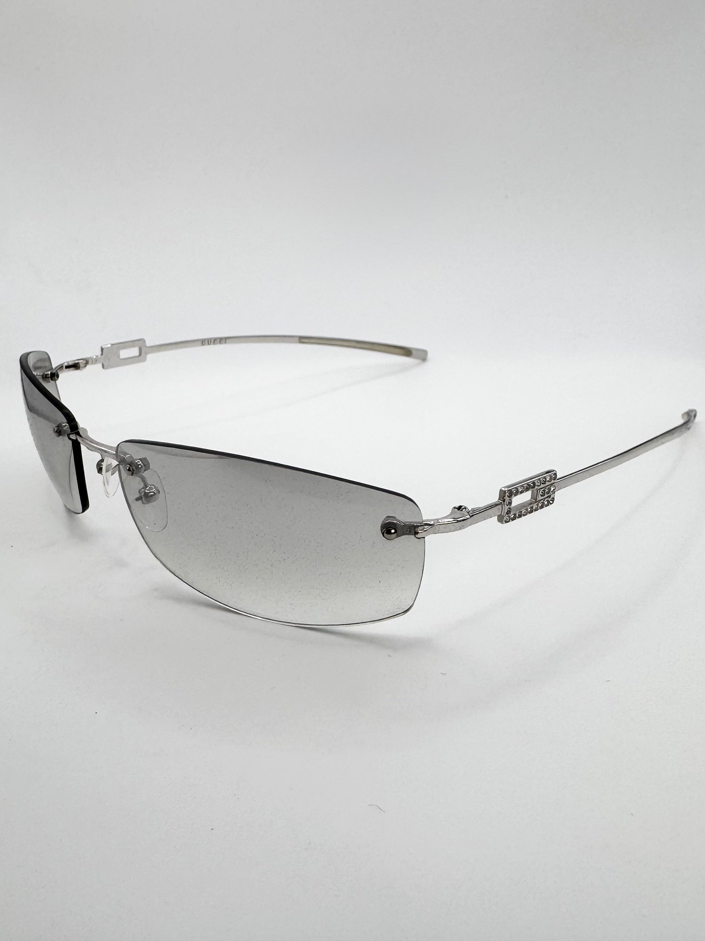 2000s Gucci Tom Ford ‘1784 Strass’ Rhinestone Sunglasses