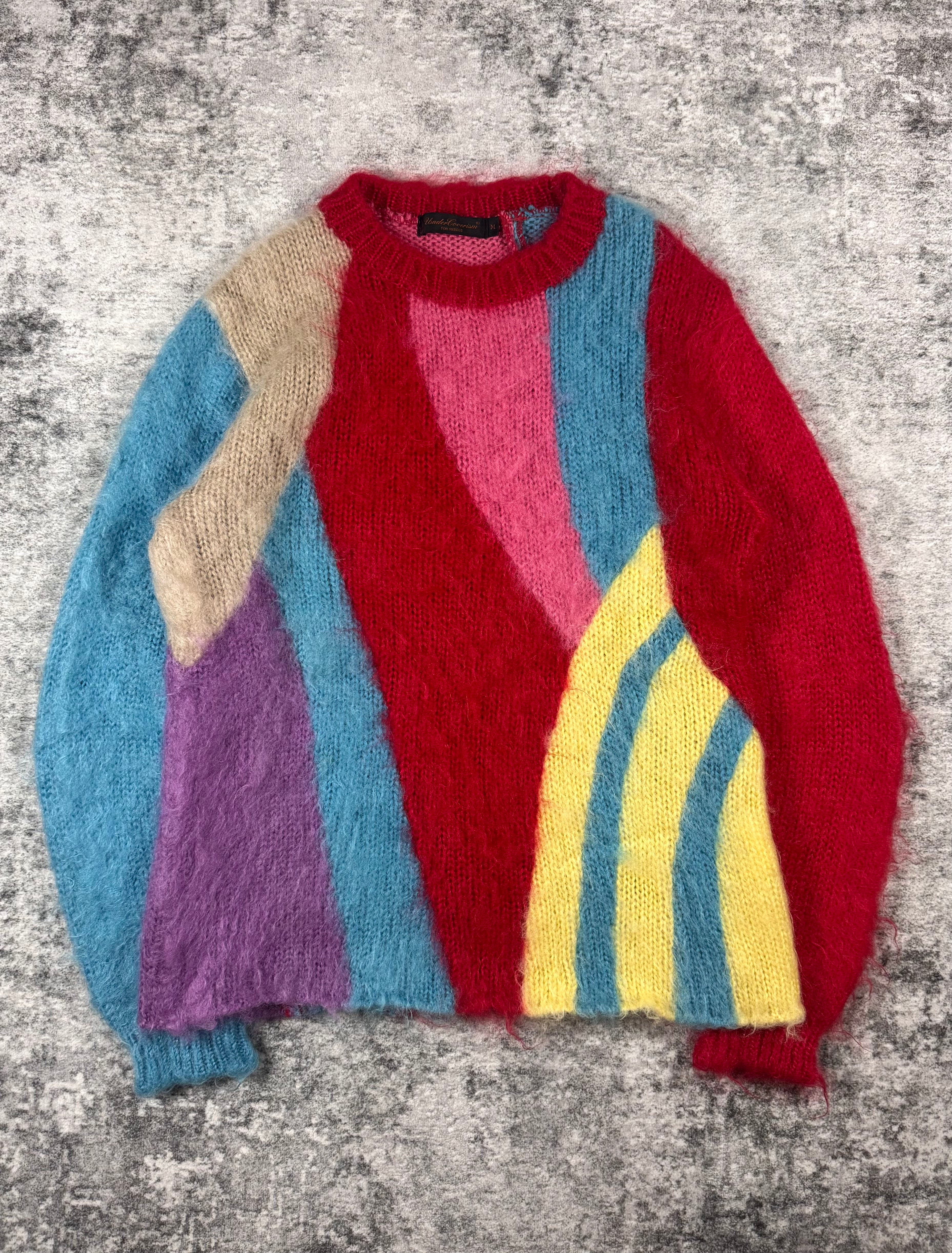 AW02 Undercover “Witch’s Cell Division” Multicolor Mohair Sweater