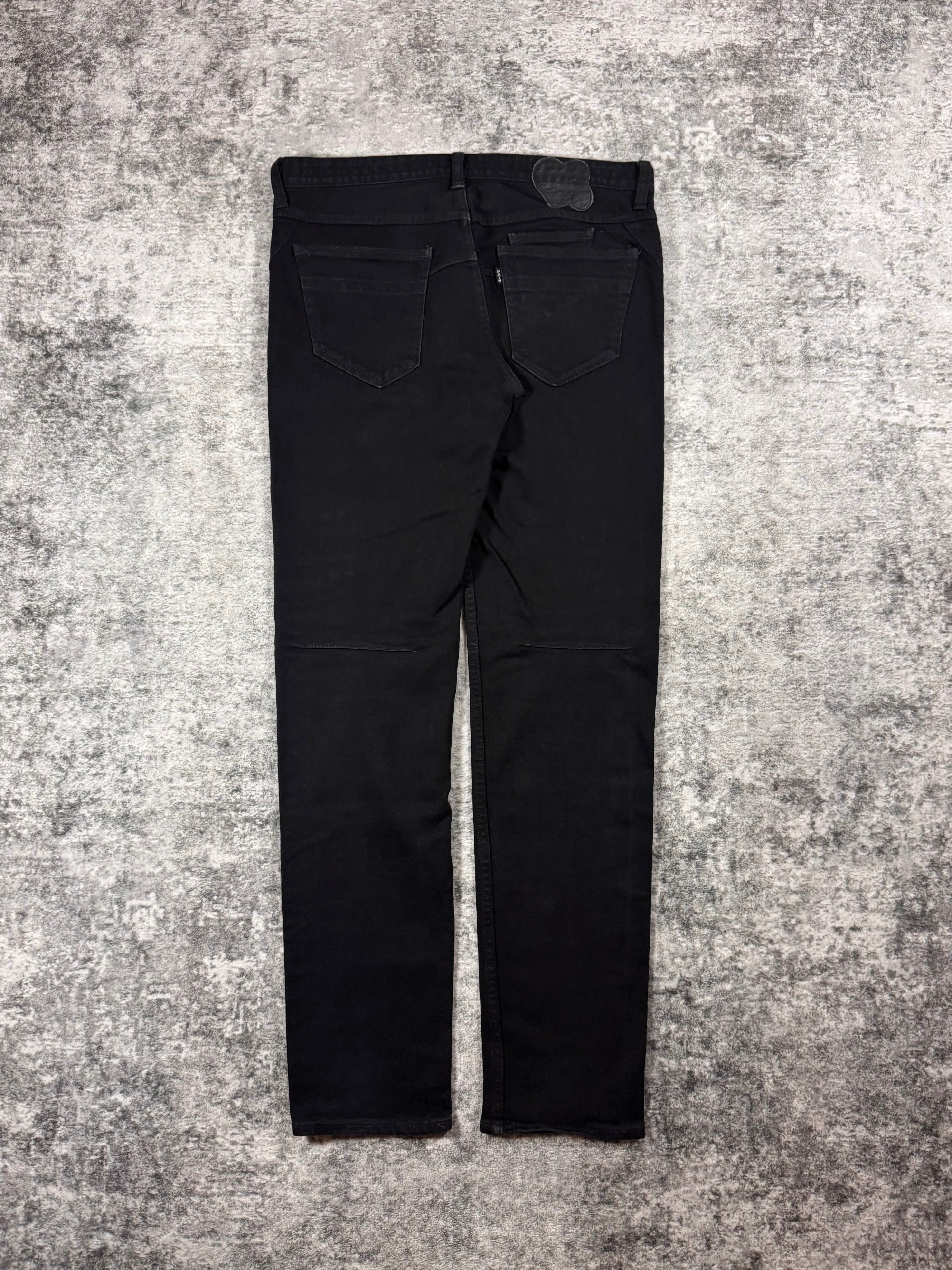 SS08 Number (N)ine “Birds” Black Pain Denim